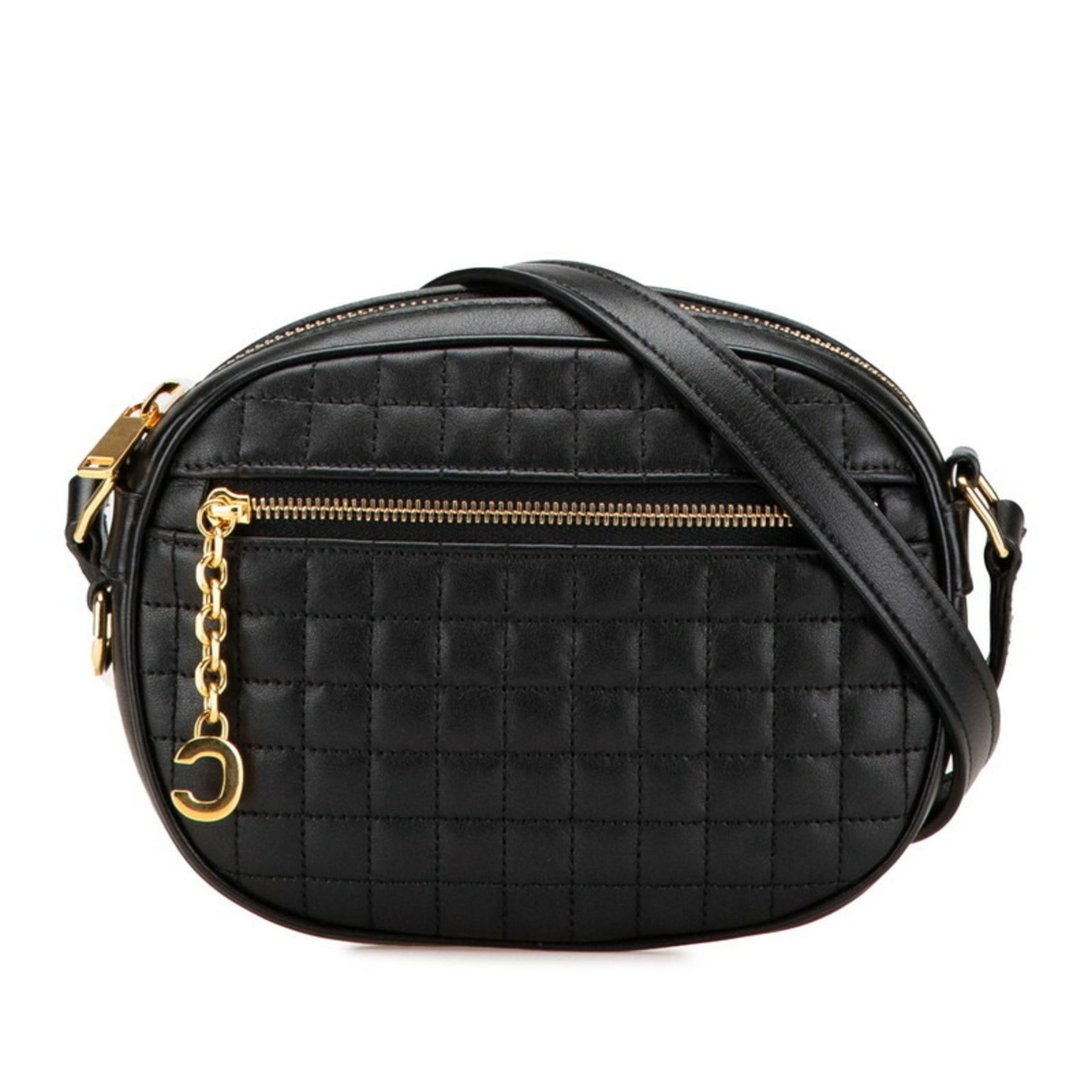 Celine C Charm Small Shoulder Bag Camera Leather