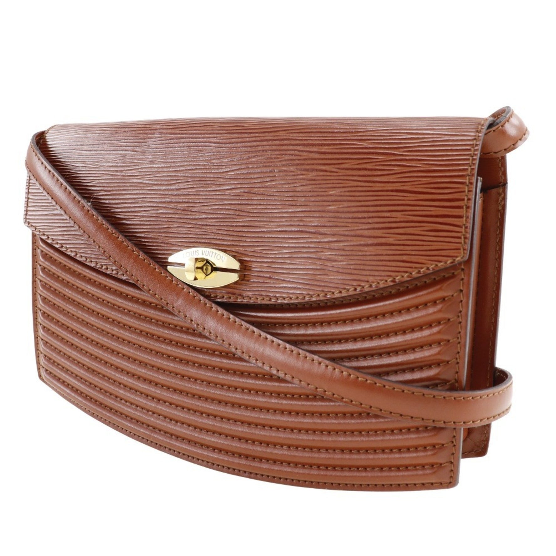 Louis Vuitton Prebourg Shoulder Bag Clutch Epi Leather Kenya 1991 Turnlock