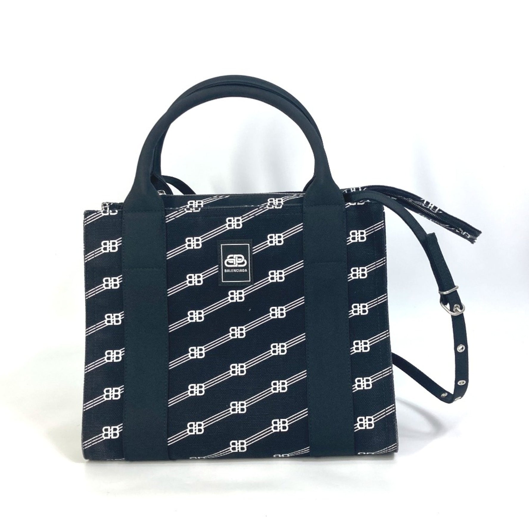 Balenciaga BB Tote Bag Hand Bag White