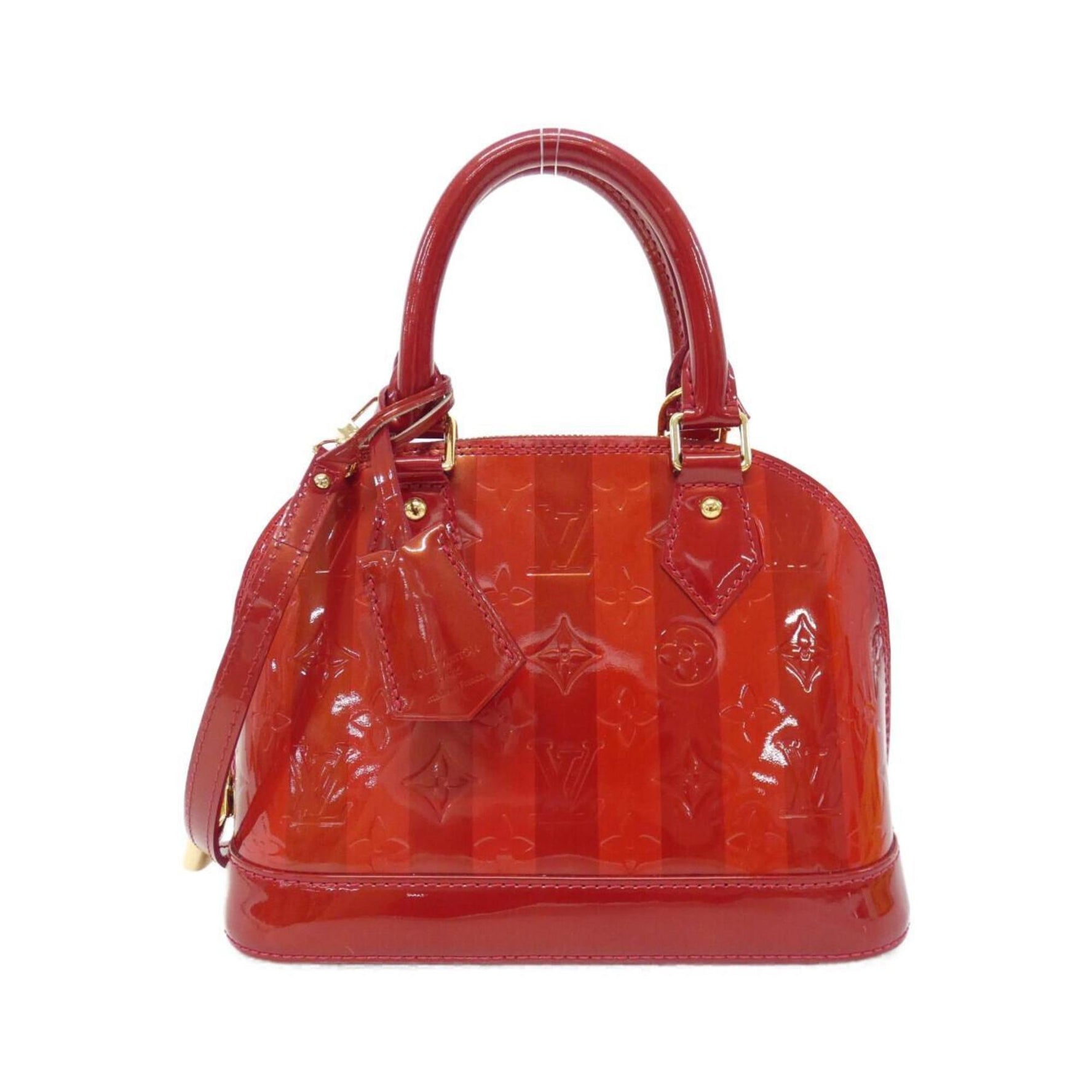 Louis Vuitton Vernis Rayeur Alma BB Handbag