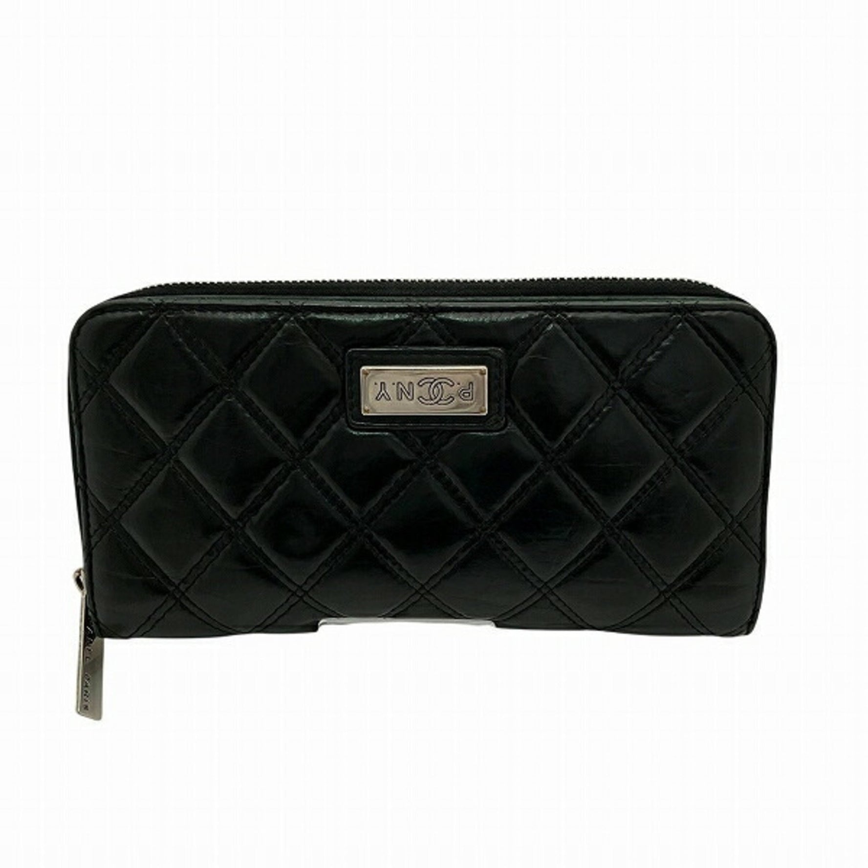 CHANEL Paris New York Collection Round Long Wallet