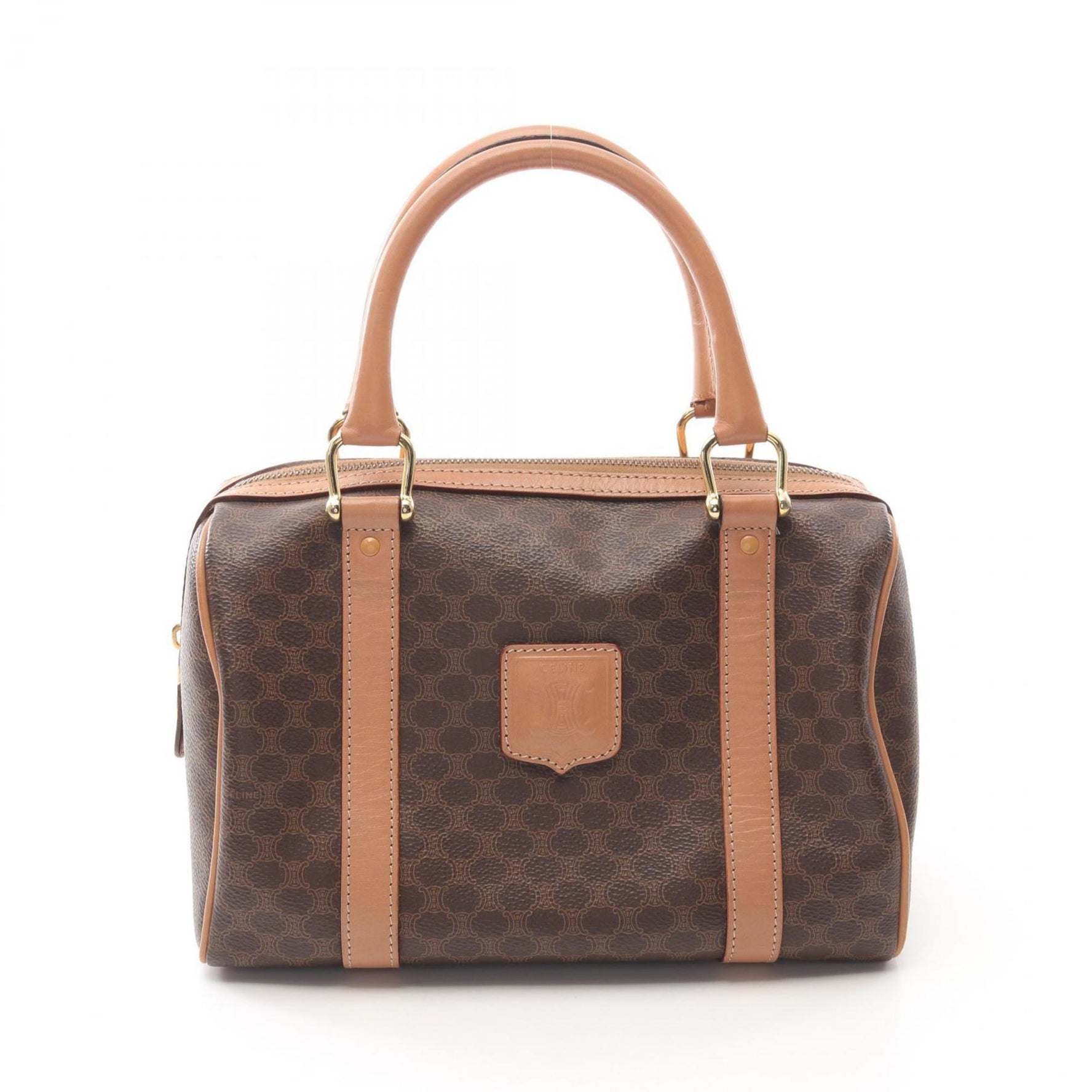 CELINE Macadam handbag, coated canvas, leather