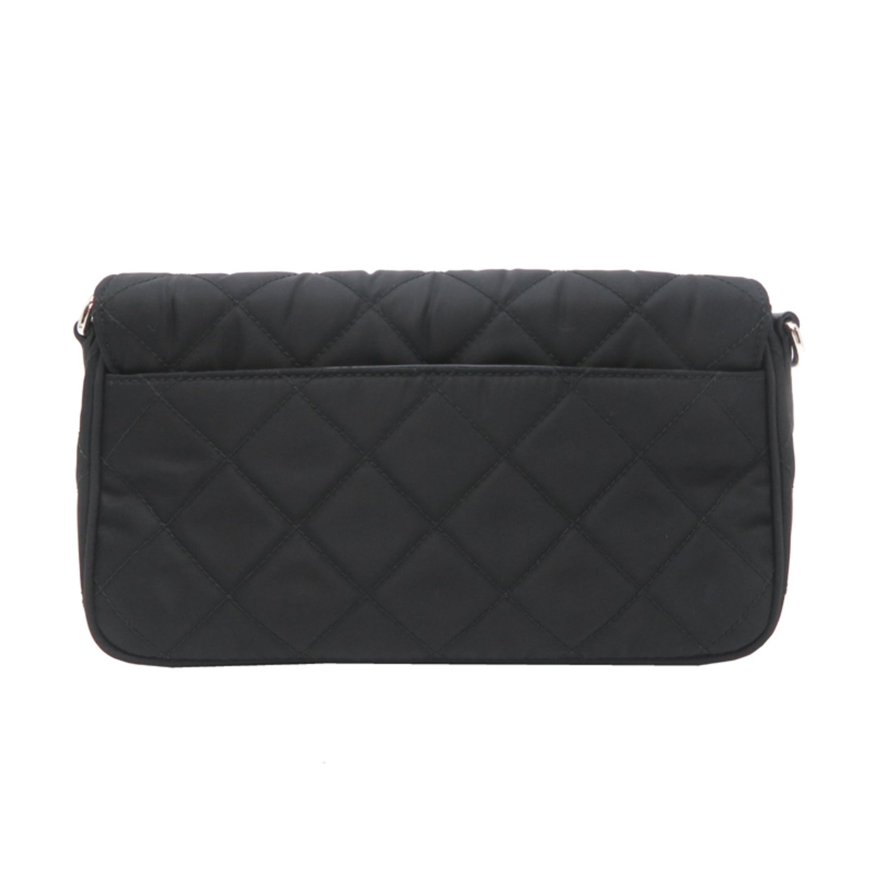 Prada quilted chain shoulder bag in nylon
