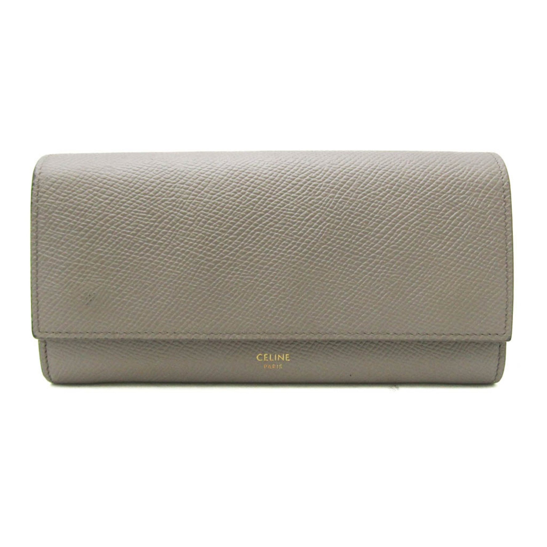 Celine Large Flap Wallet Calfskin Long Wallet (bi-fold)