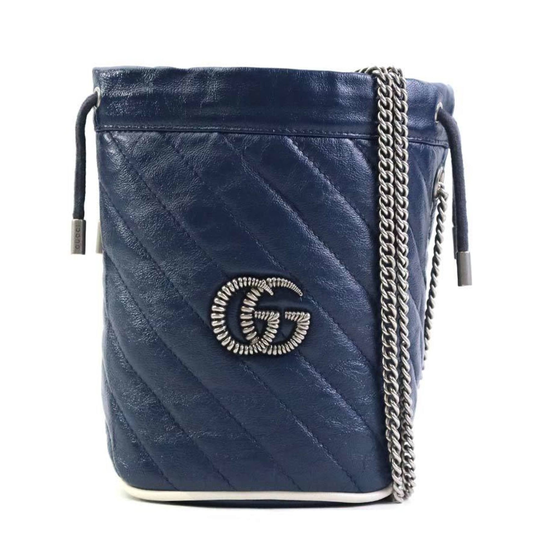 GUCCI Shoulder Bag GG Marmont Leather