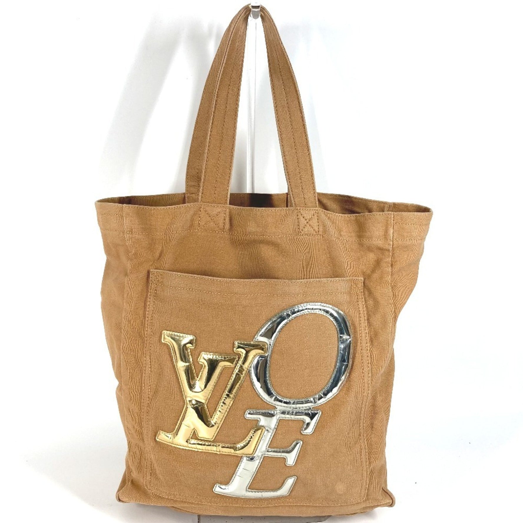 Louis Vuitton That's Love Tote MM Shoulder Bag Canvas Leather