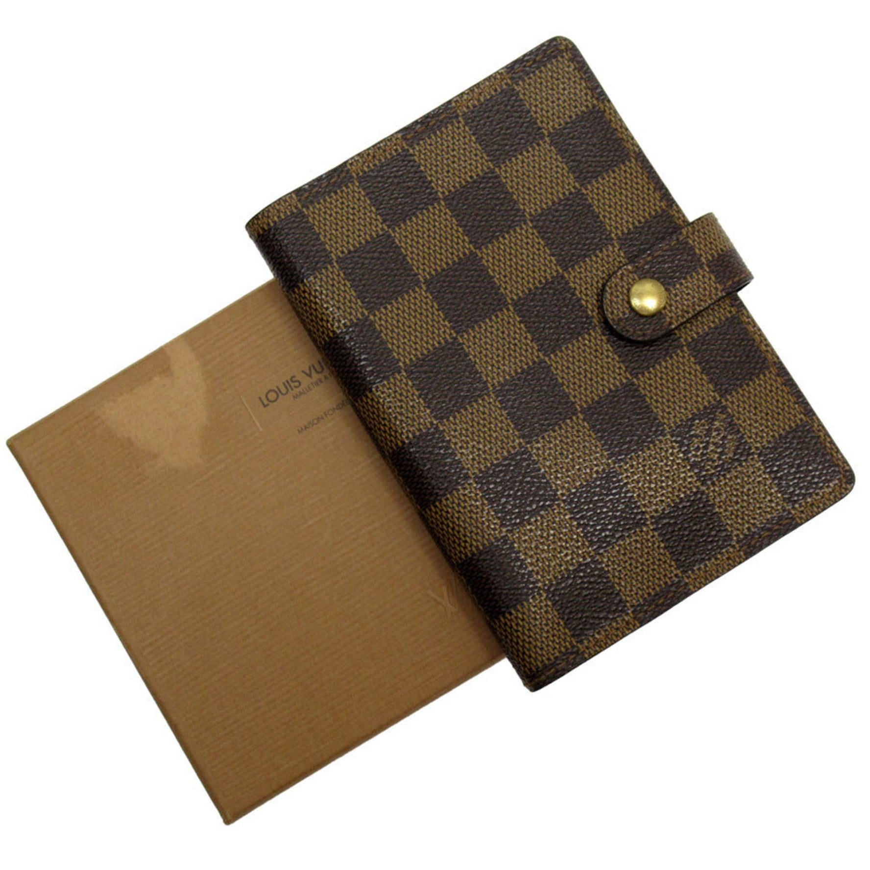 Louis Vuitton Diary Cover Damier Agenda PM Canvas Ebene Men's