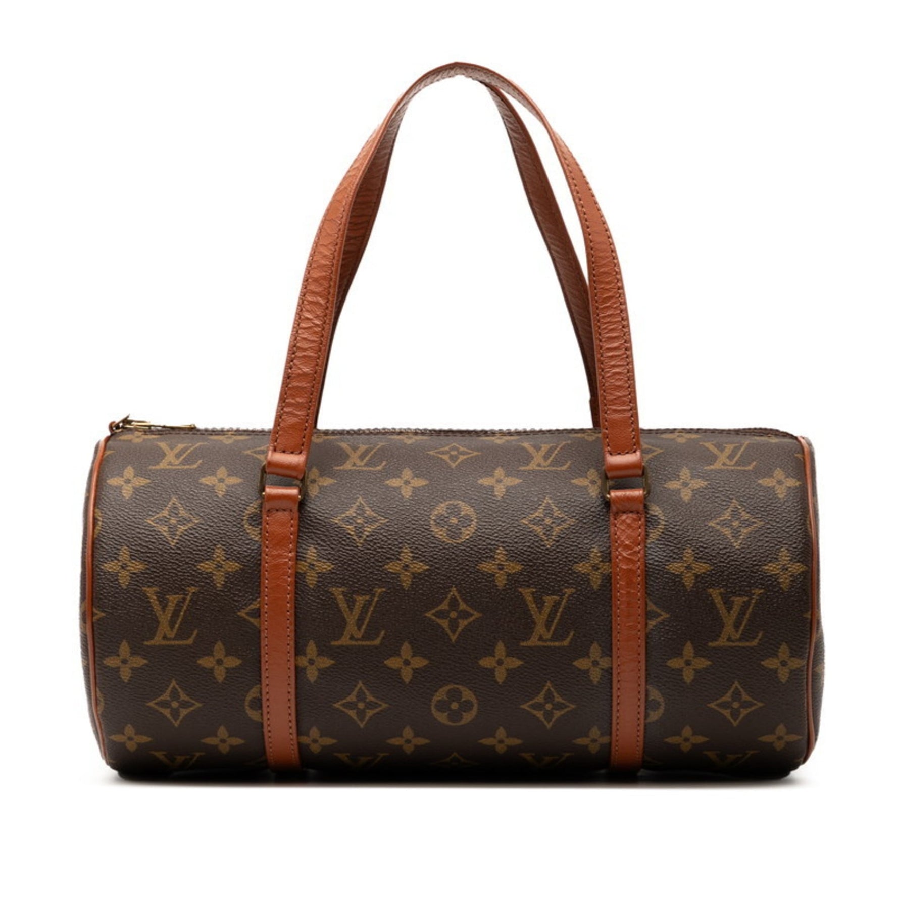Louis Vuitton Monogram Papillon 30 Handbag Brown Leather LOUIS VUITTON
