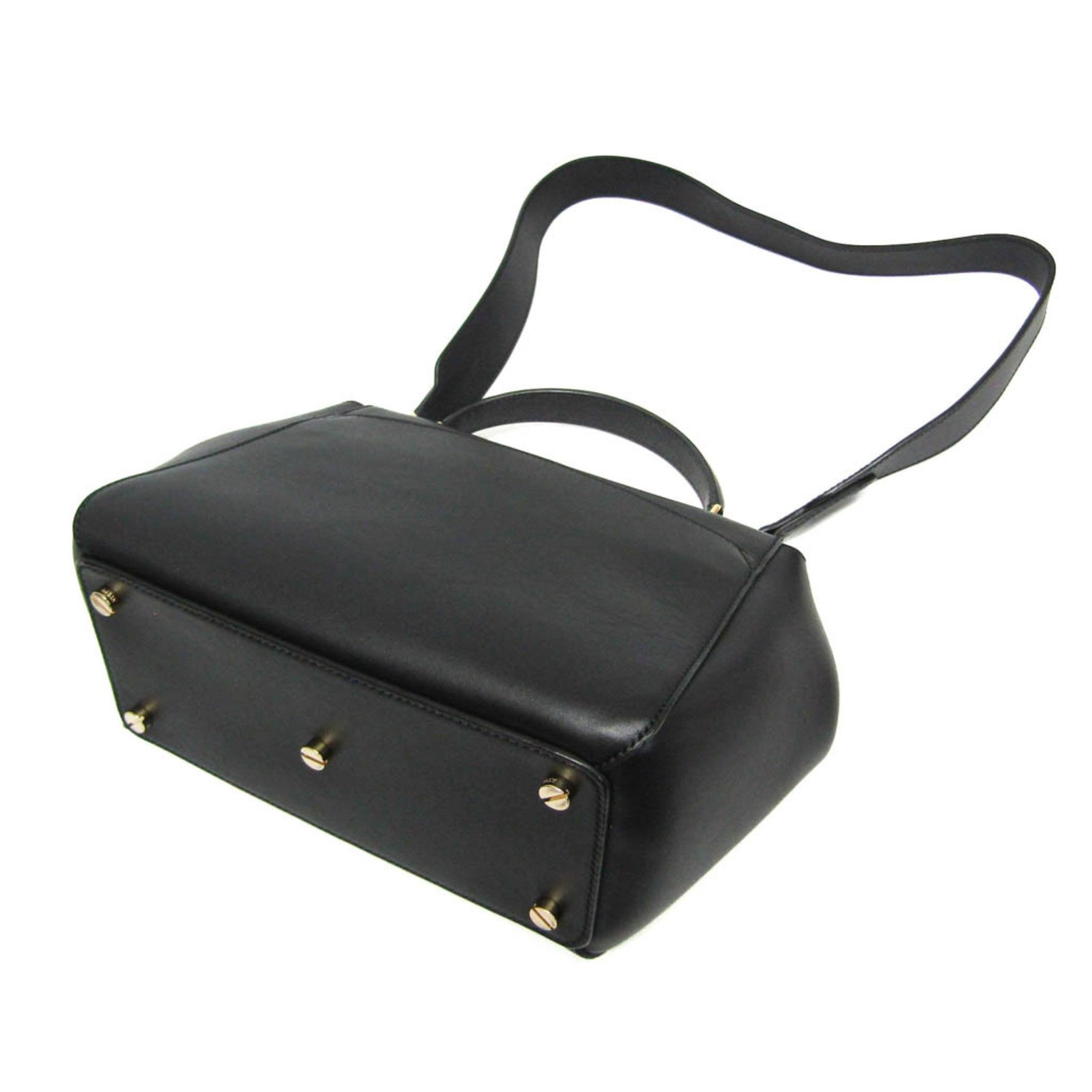 Bally Leather Handbag,Shoulder Bag Black,Yellow