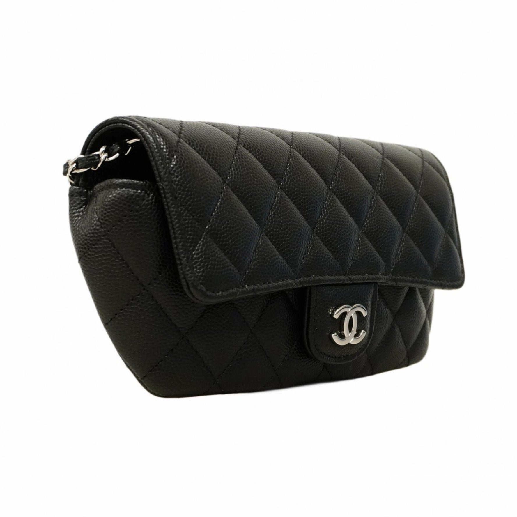 Chanel Matelasse Shoulder Bag with Chain, Caviar Skin
