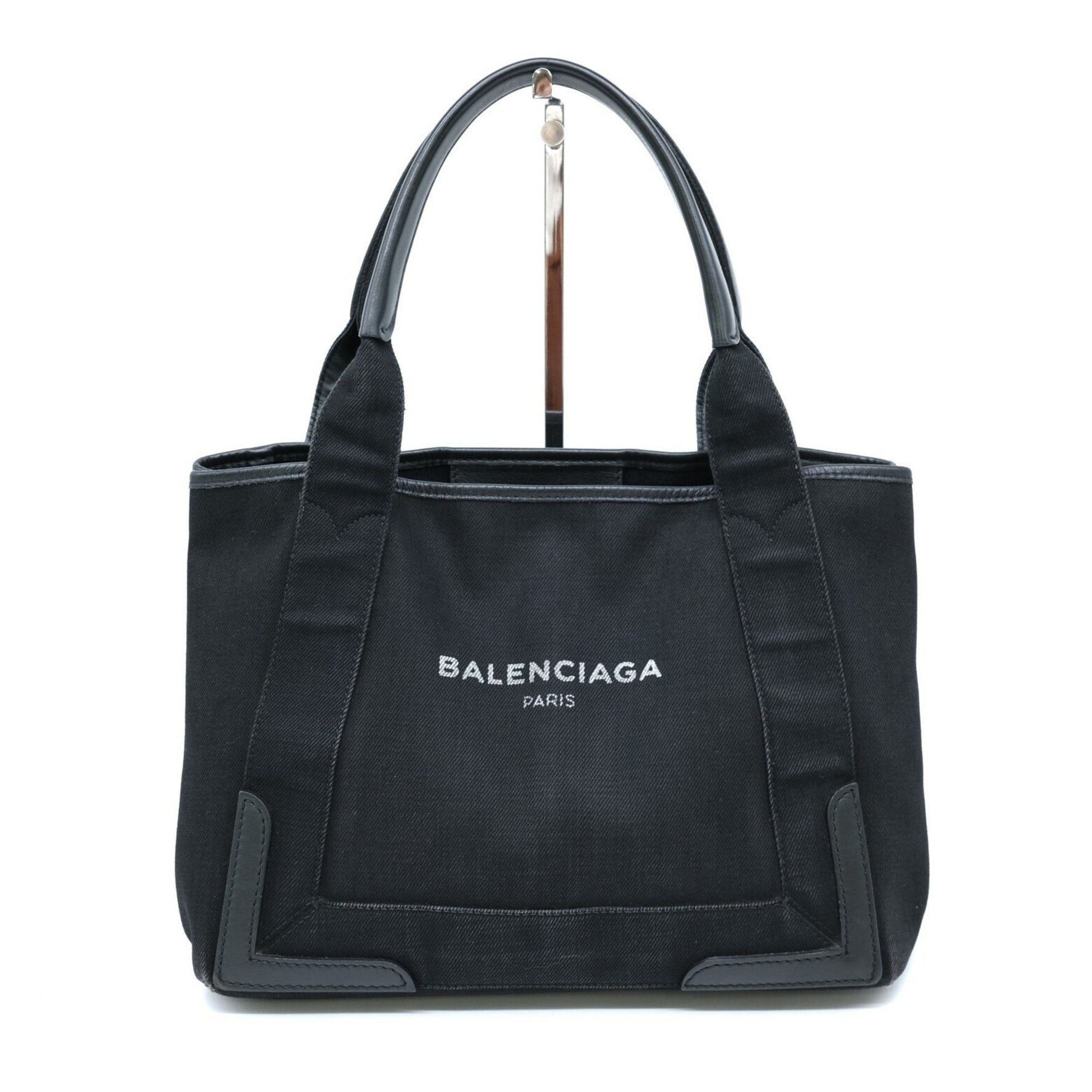 BALENCIAGA Navy Cabas Tote Bag Handbag Denim