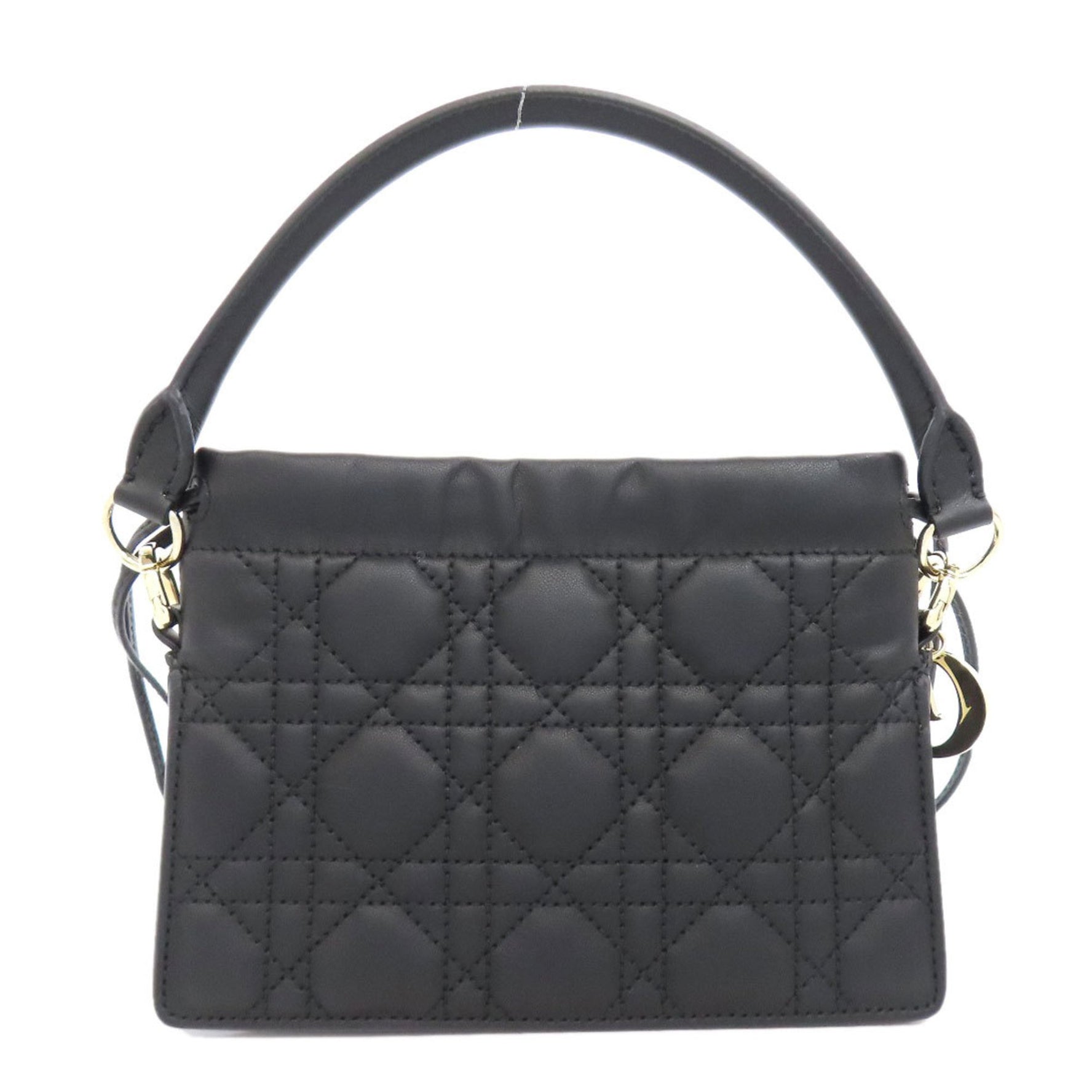 Christian Dior Lady Millie Handbag Calf Leather