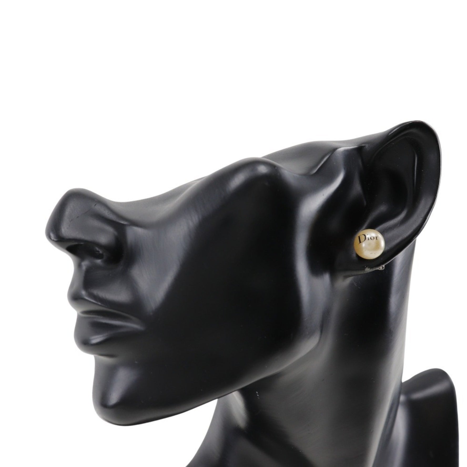 Christian Dior Earrings, Pearl and Metal, Approx.