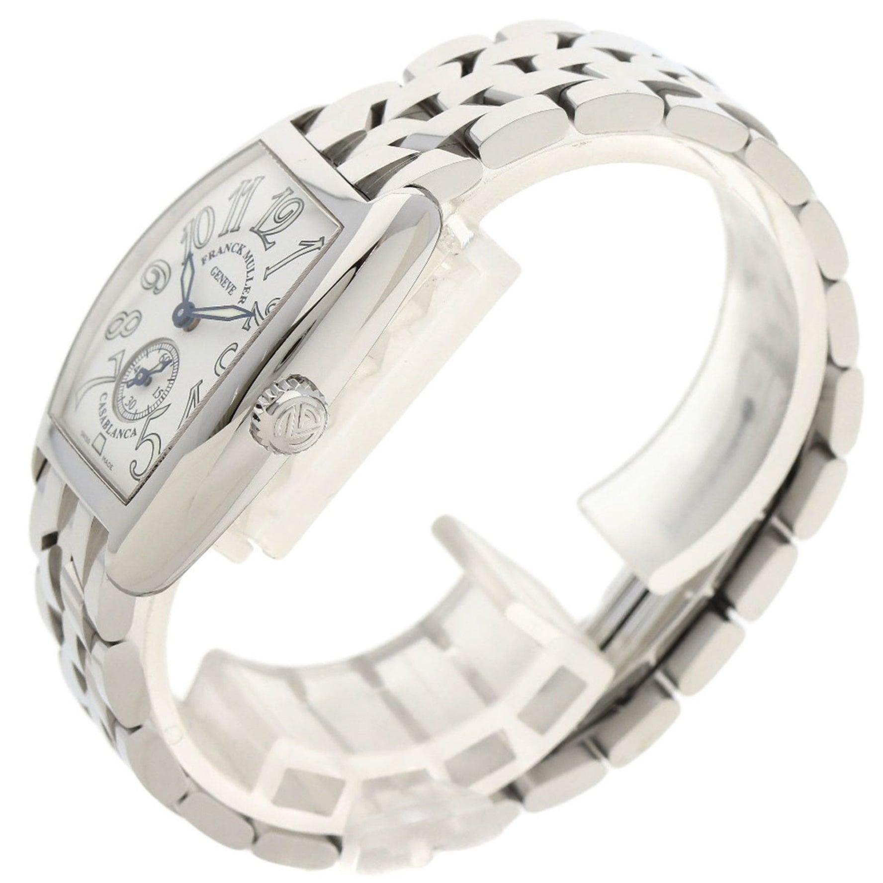 Franck Muller 1750S6 Tonneau Curvex Watch Stainless Steel SS Ladies FRANCK MULLER