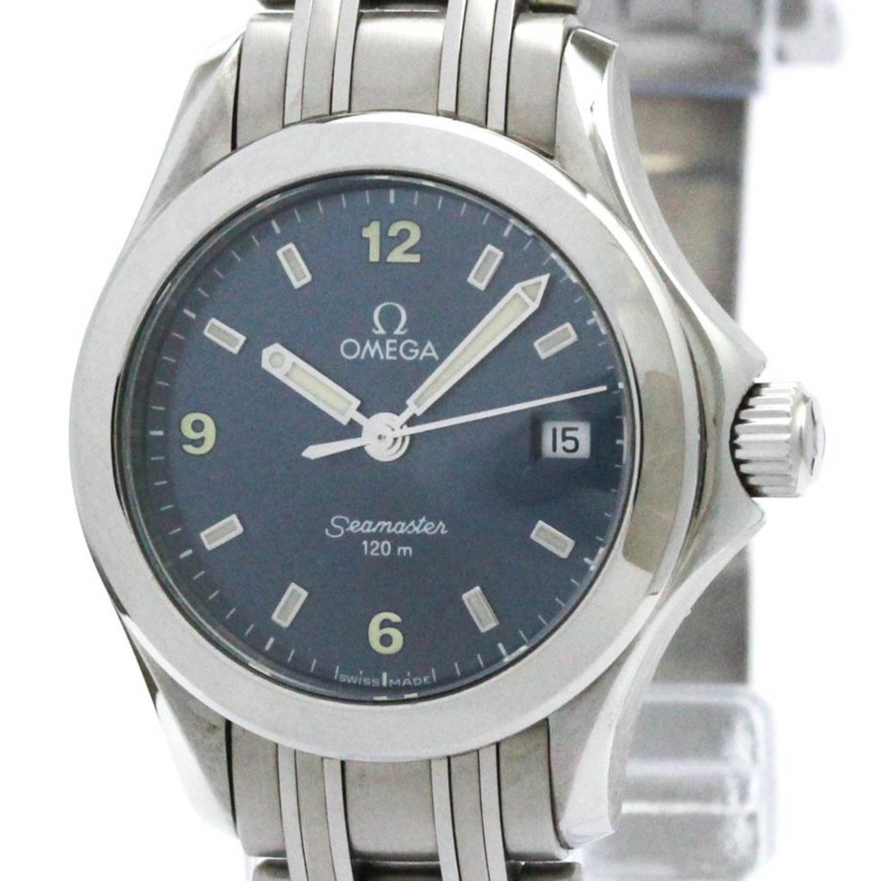 Polished OMEGA Seamaster Steel Quartz Ladies Watch 2581.83