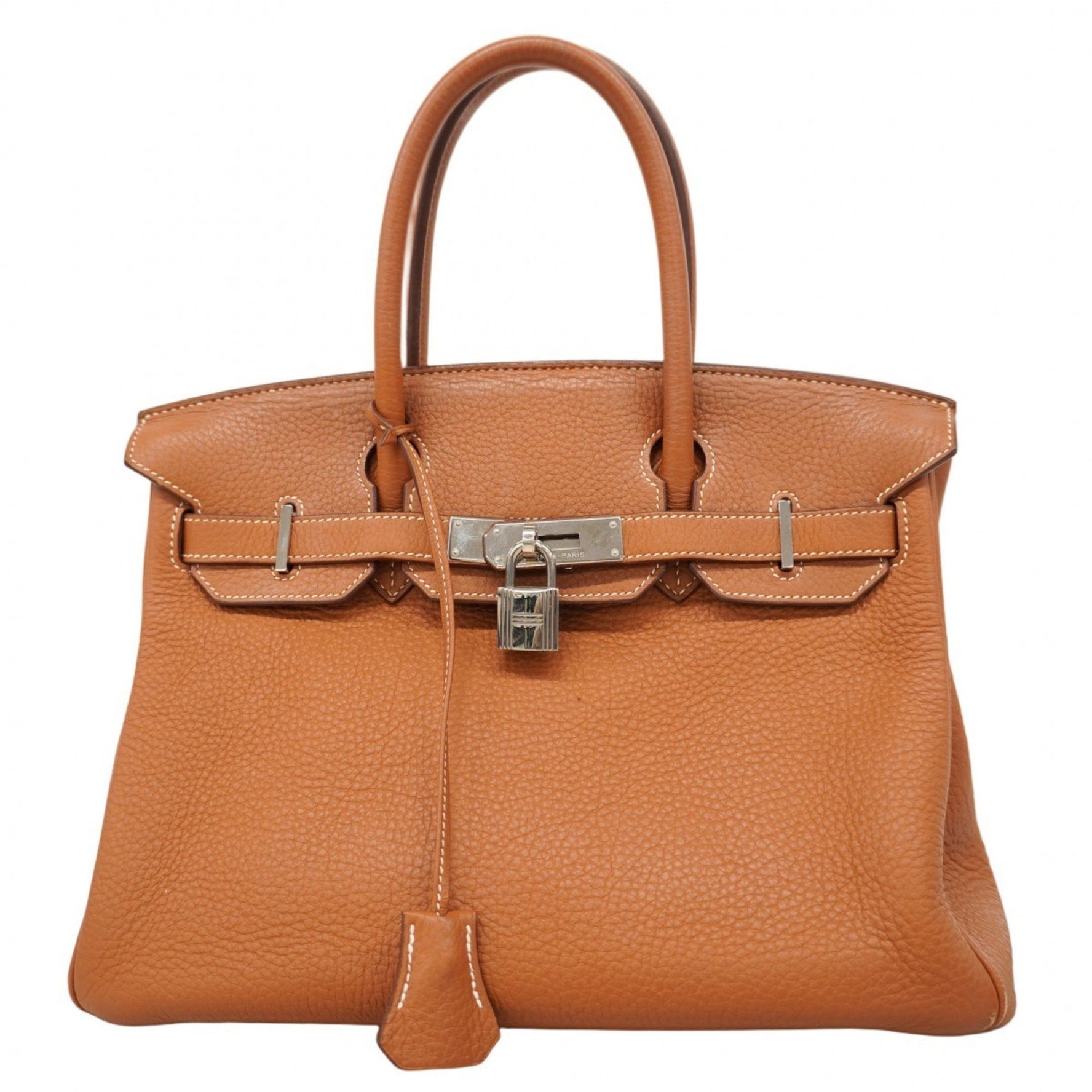 Hermes Birkin 30 Togo Gold Handbag (N Stamp) for Women