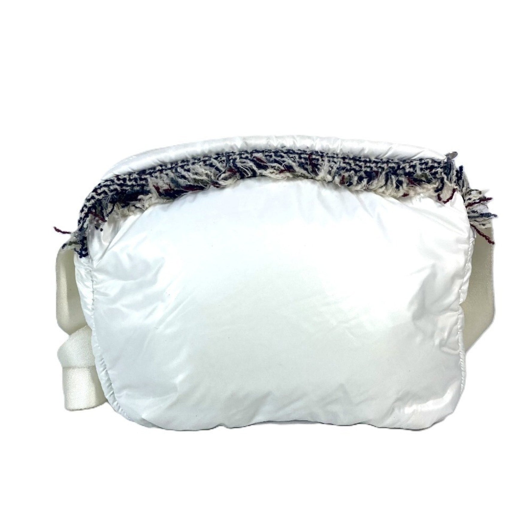 CHANEL Coconeige Fringe CC Coco Logo Bag Crossbody Shoulder Nylon