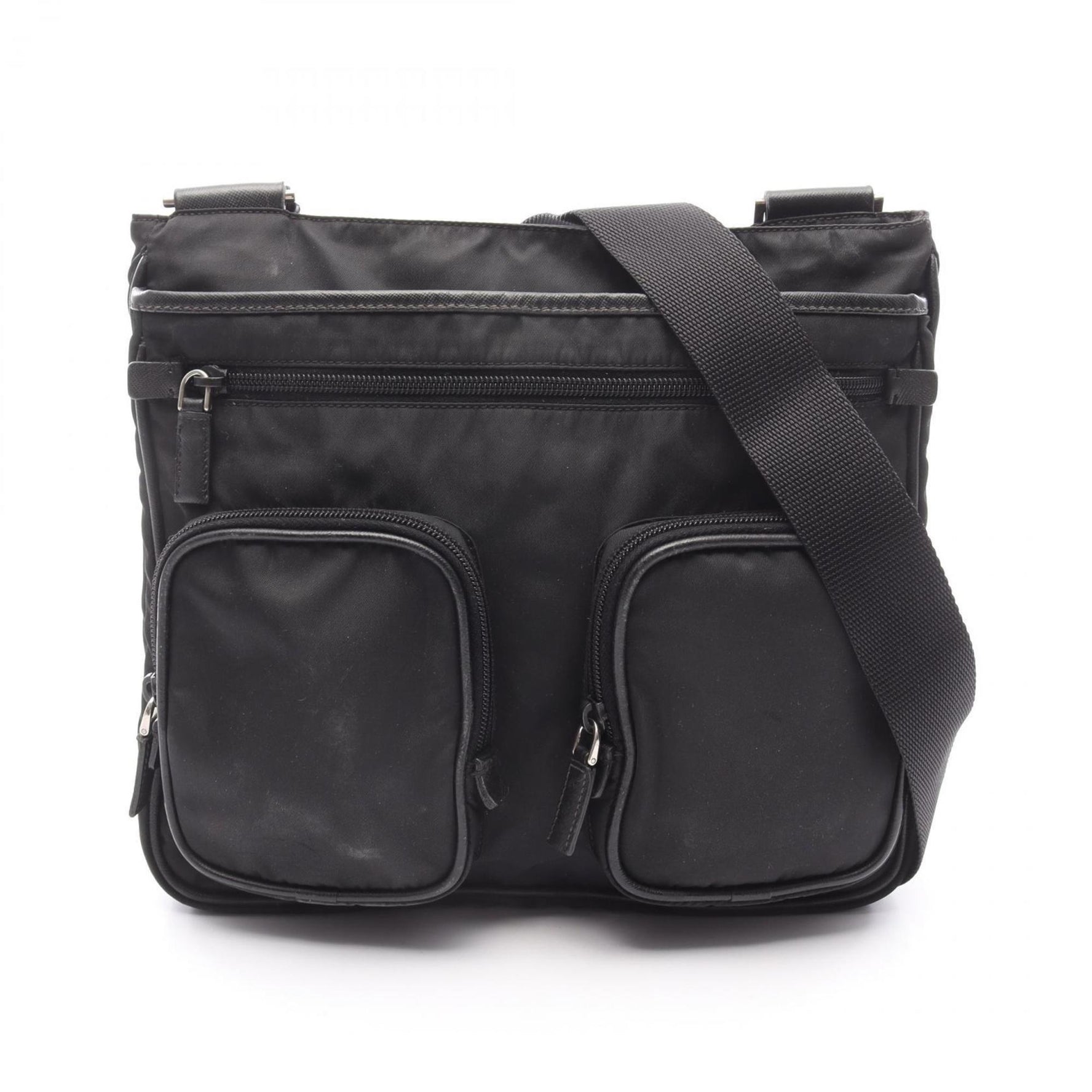 Prada Re-Nylon Shoulder Bag in Saffiano Leather and Nylon Women