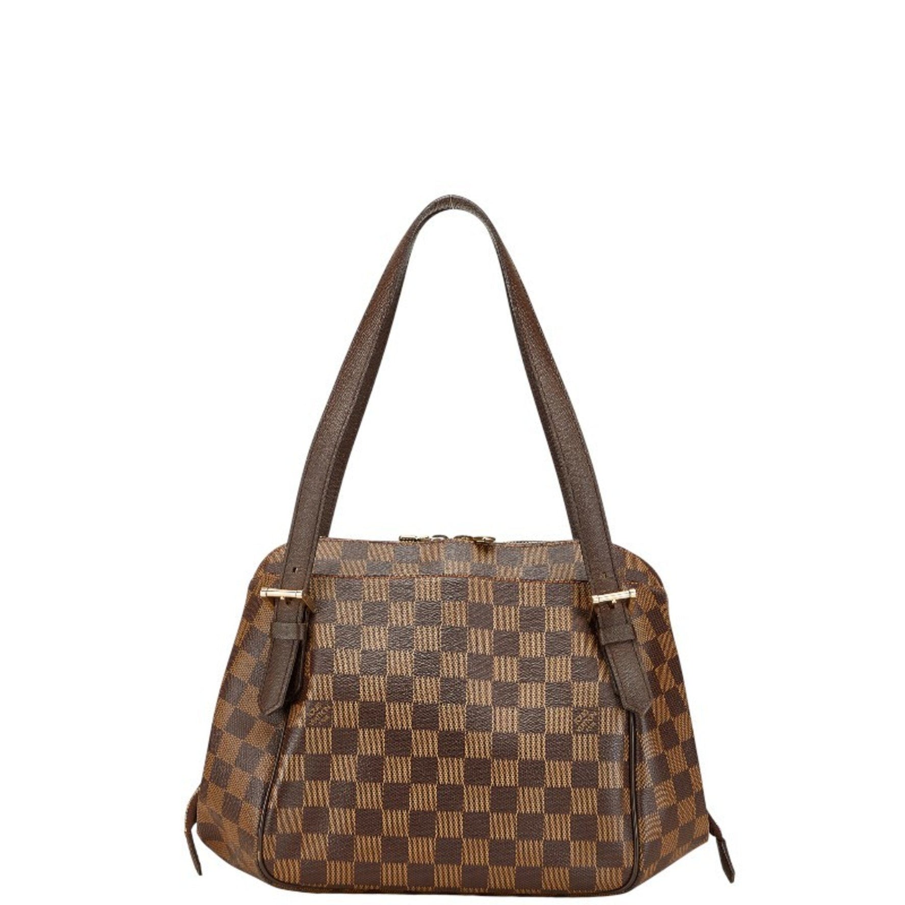 Louis Vuitton Damier Belem MM Handbag Leather LOUIS VUITTON