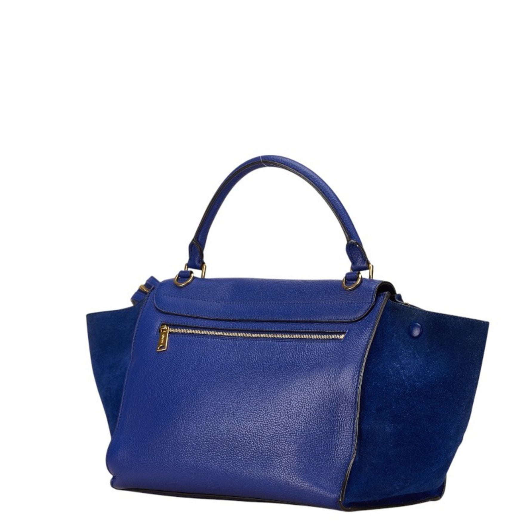 Celine handbag shoulder bag leather suede