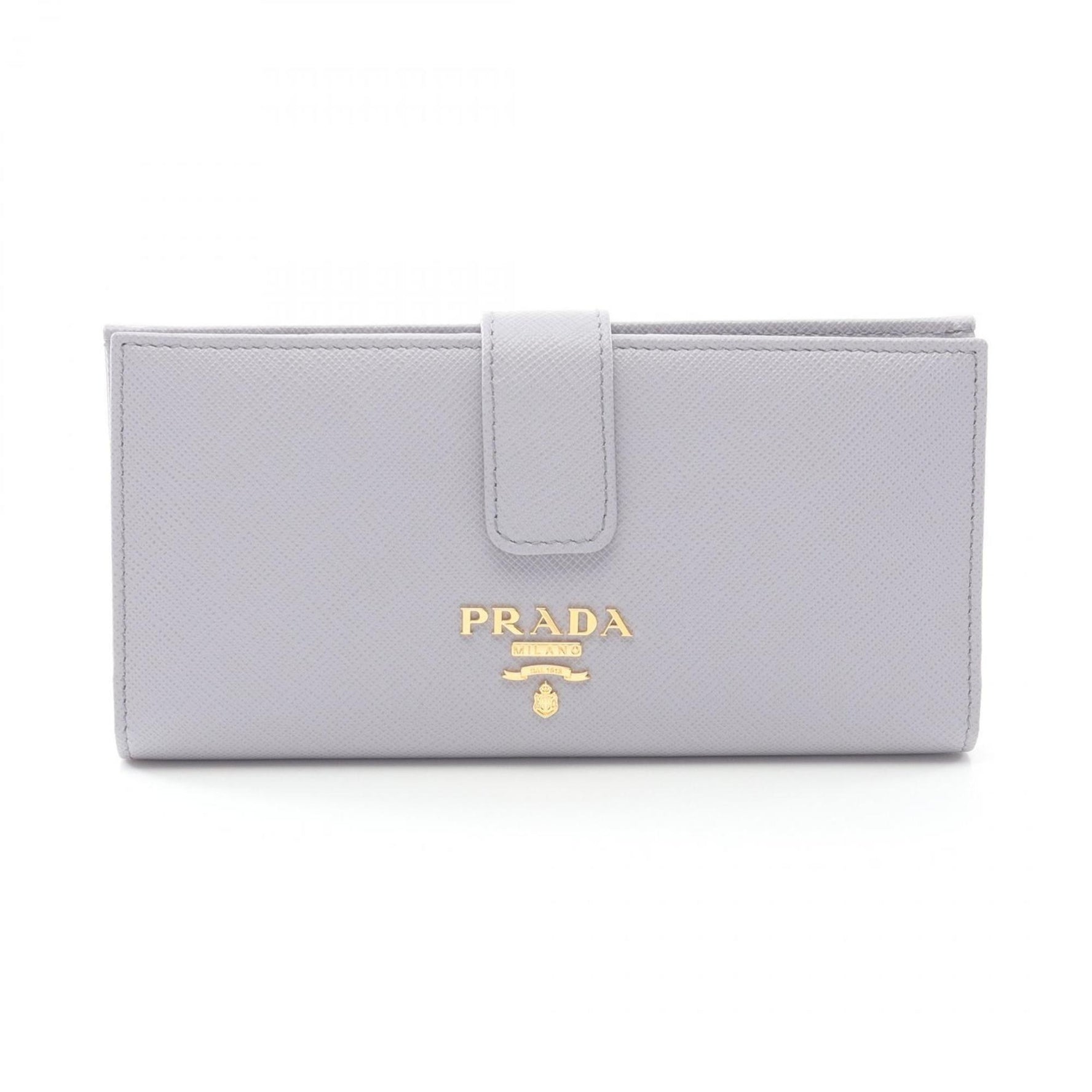 PRADA Bi-fold Long Wallet Saffiano Leather