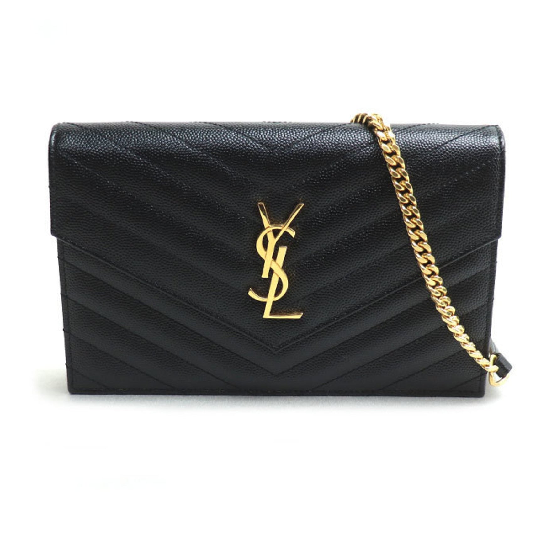 SAINT LAURENT Cassandra Chain Wallet Shoulder Bag