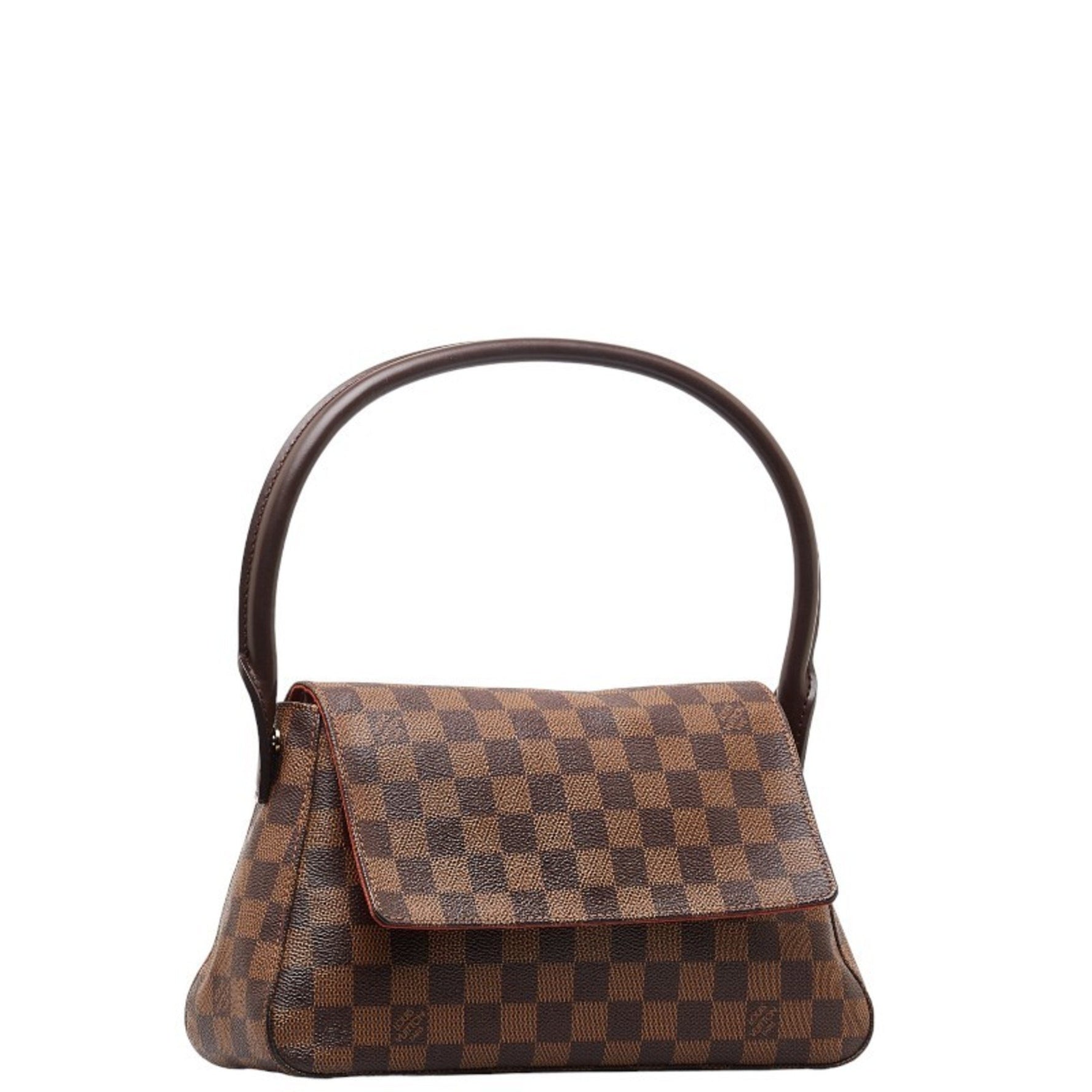 Louis Vuitton Damier Looping Special Order Handbag Shoulder Bag Brown PVC Leather