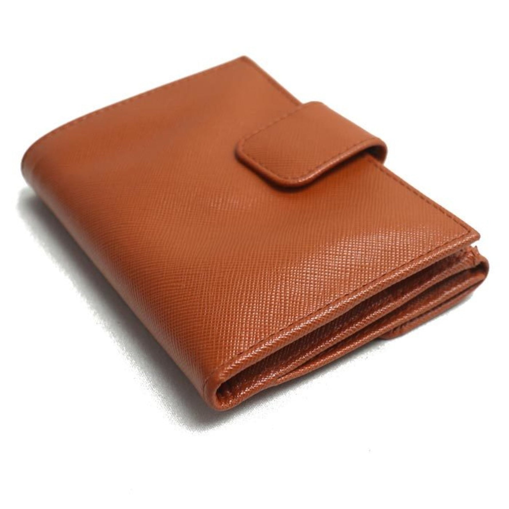 PRADA Saffiano Metal Bifold Wallet Brown 1M0523 UZF Women's