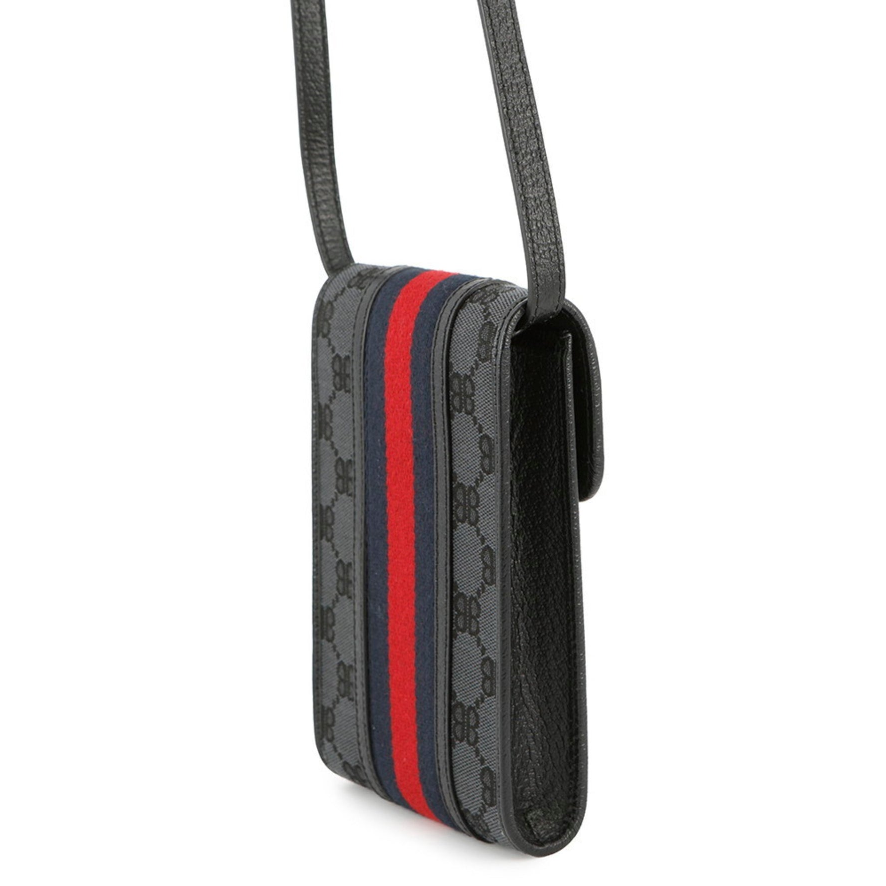 Balenciaga shoulder bag in collaboration with Gucci, The Hacker Project phone pouch
