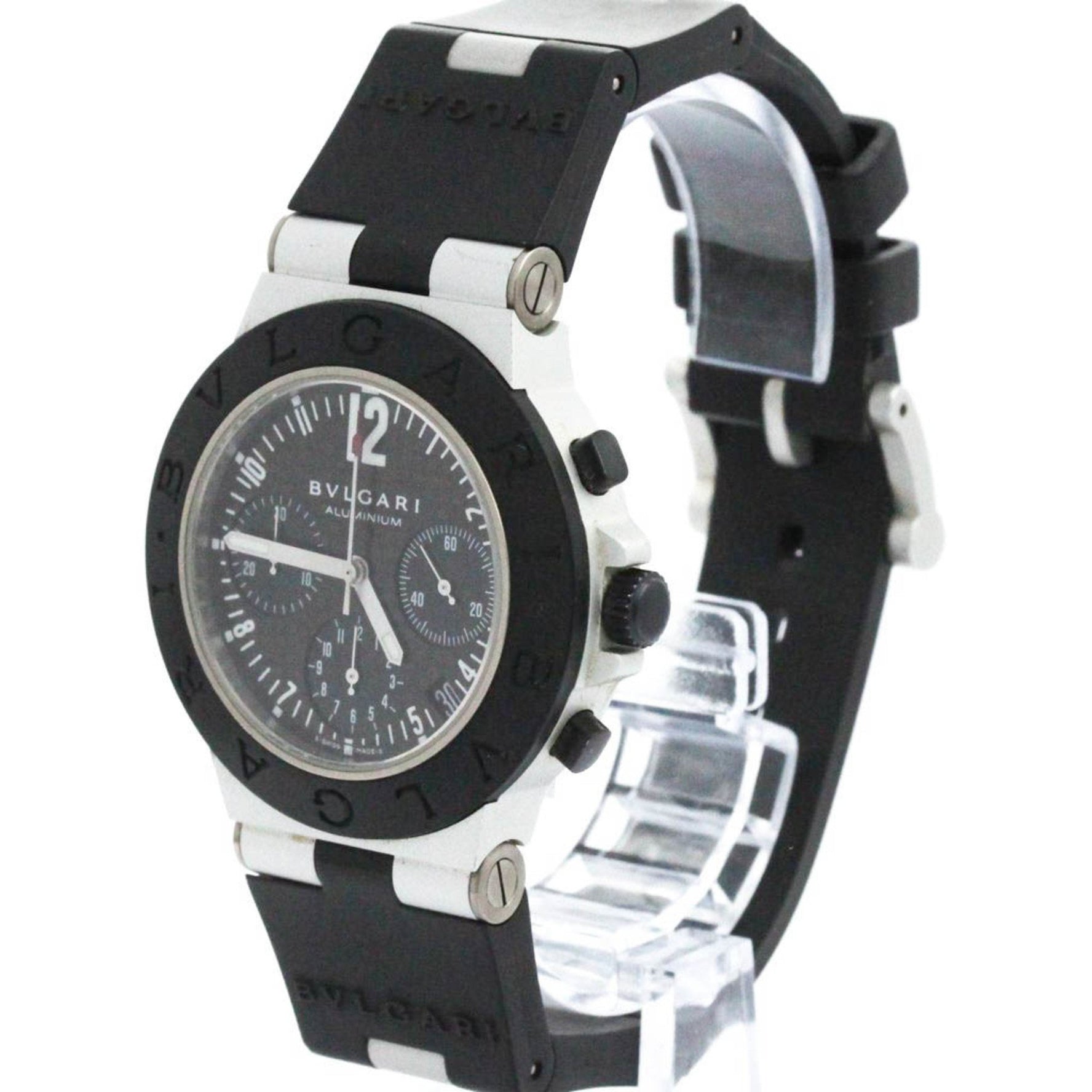 BVLGARI Aluminium Chronograph Automatic Mens Watch AC38TA BF580023