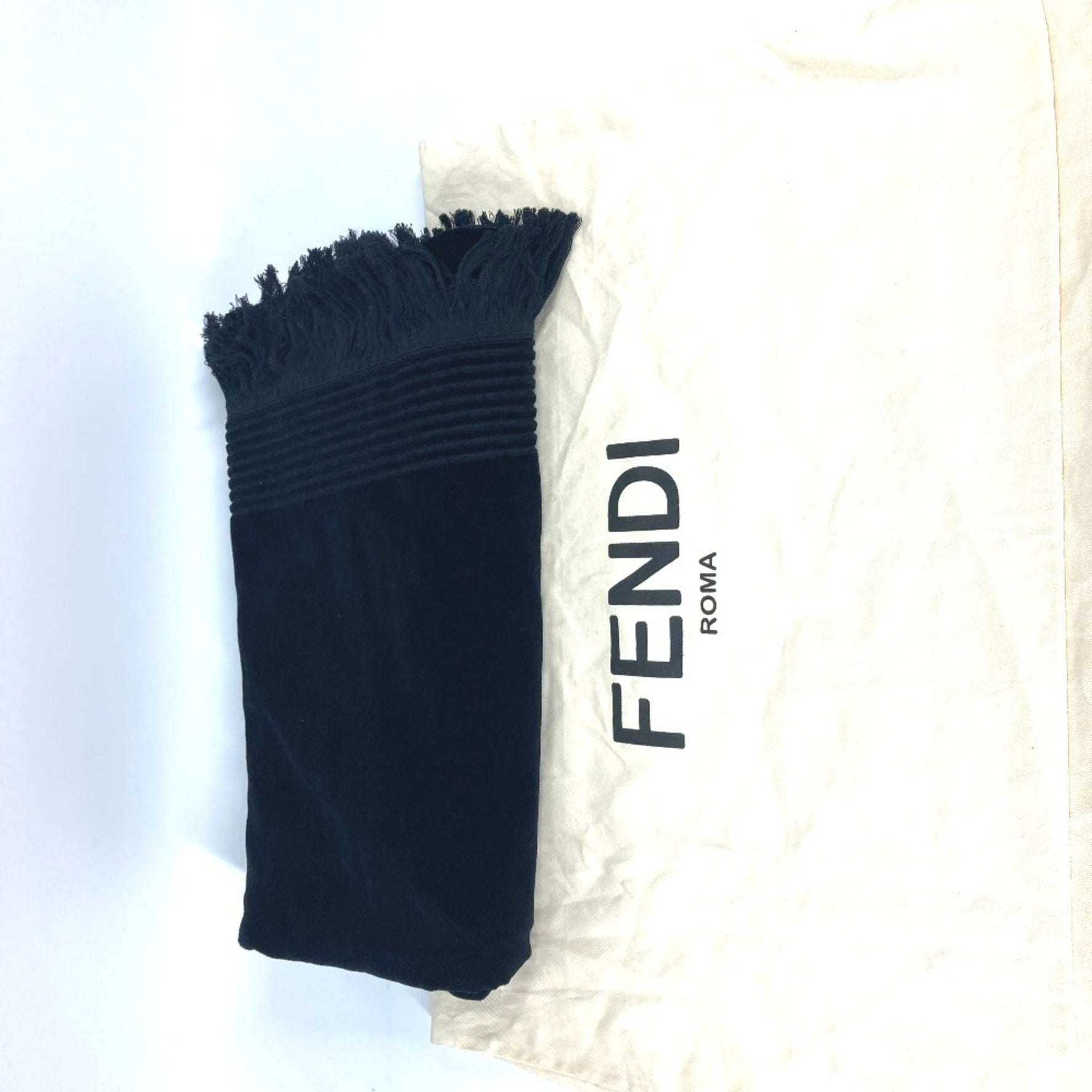 FENDI Karl Lagerfeld Bath Towel, Knee Blanket, Carlito Beach Large Cotton