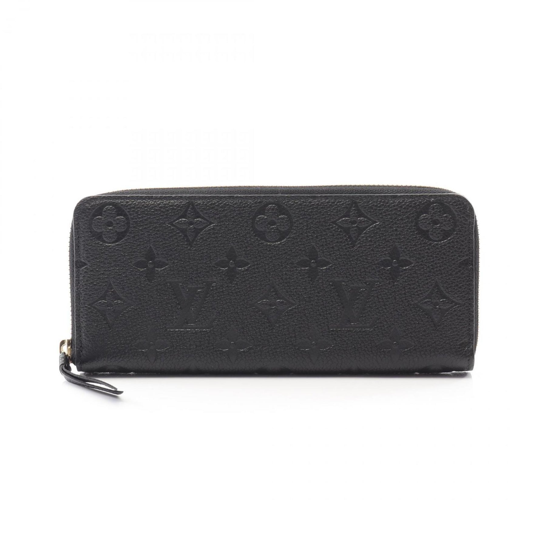 Louis Vuitton Portefeuille Clemence Round Long Wallet in Monogram Empreinte Leather, Black
