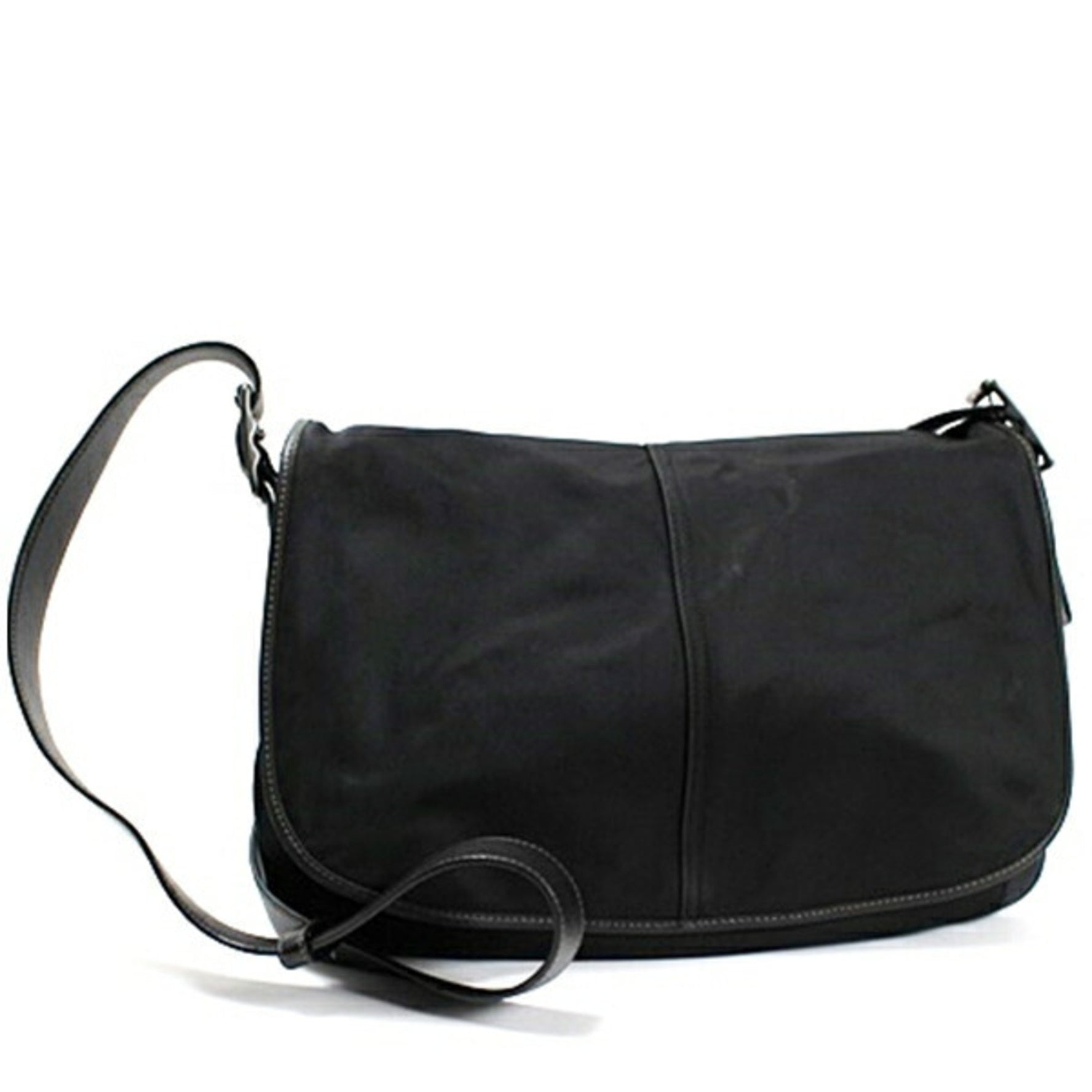 Coach nylon x leather shoulder bag, black 6259 and men