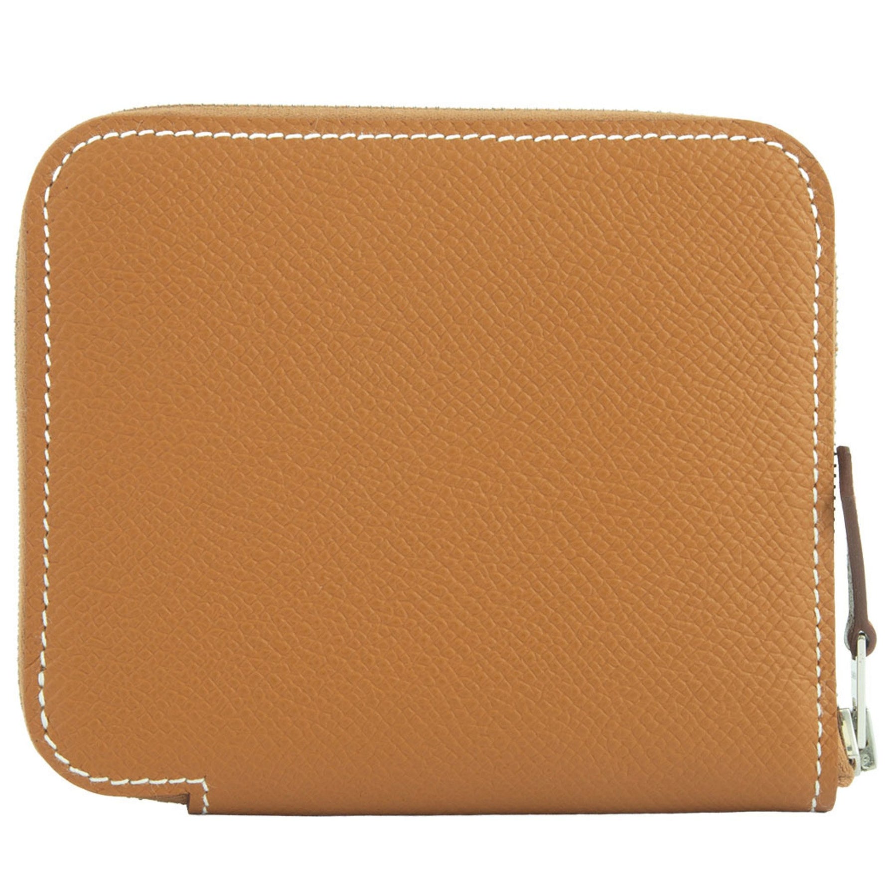 Hermes Azap Compact Silk In Wallet Coin Case Purse Epsom Gold En Liberte