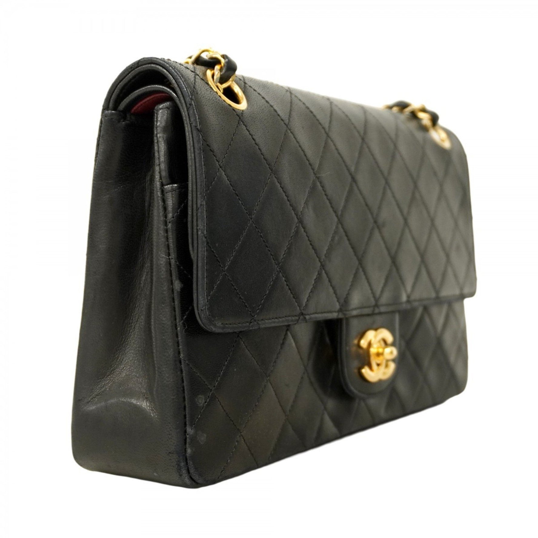 Chanel Matelasse Shoulder Bag with Double Flap and Chain, Lambskin