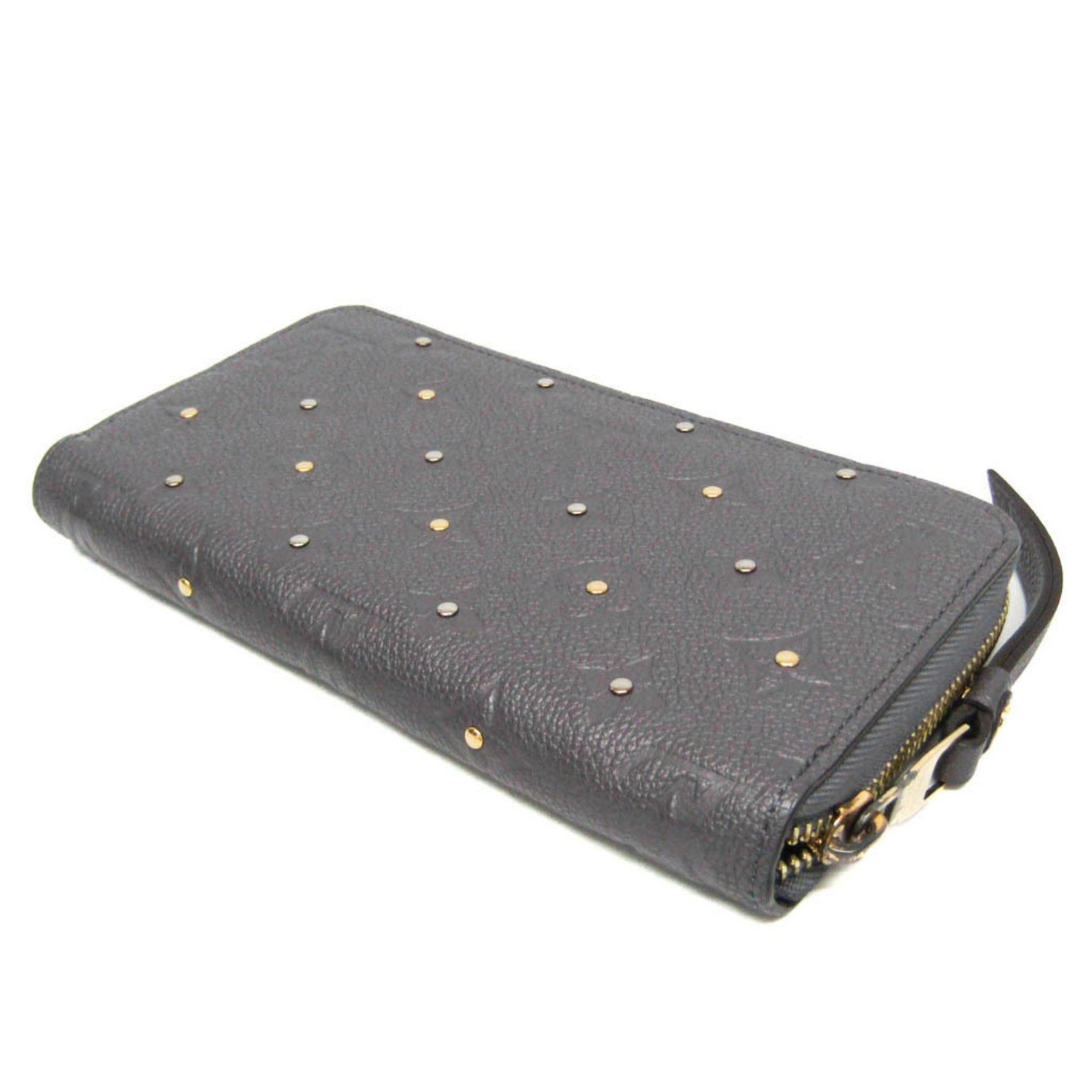 Louis Vuitton Monogram Empreinte Zippy Wallet Monogram Empreinte Studded Long Wallet (bi-fold) Silver Gray