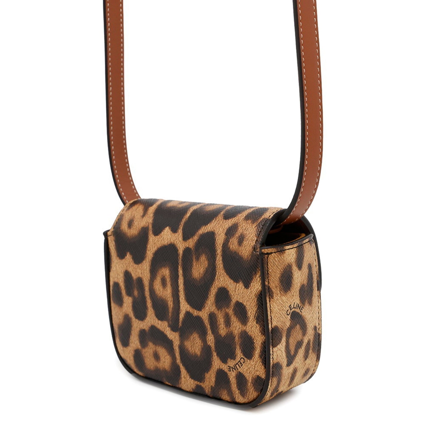 Celine Shoulder Bag Mini Claude Leather Pochette