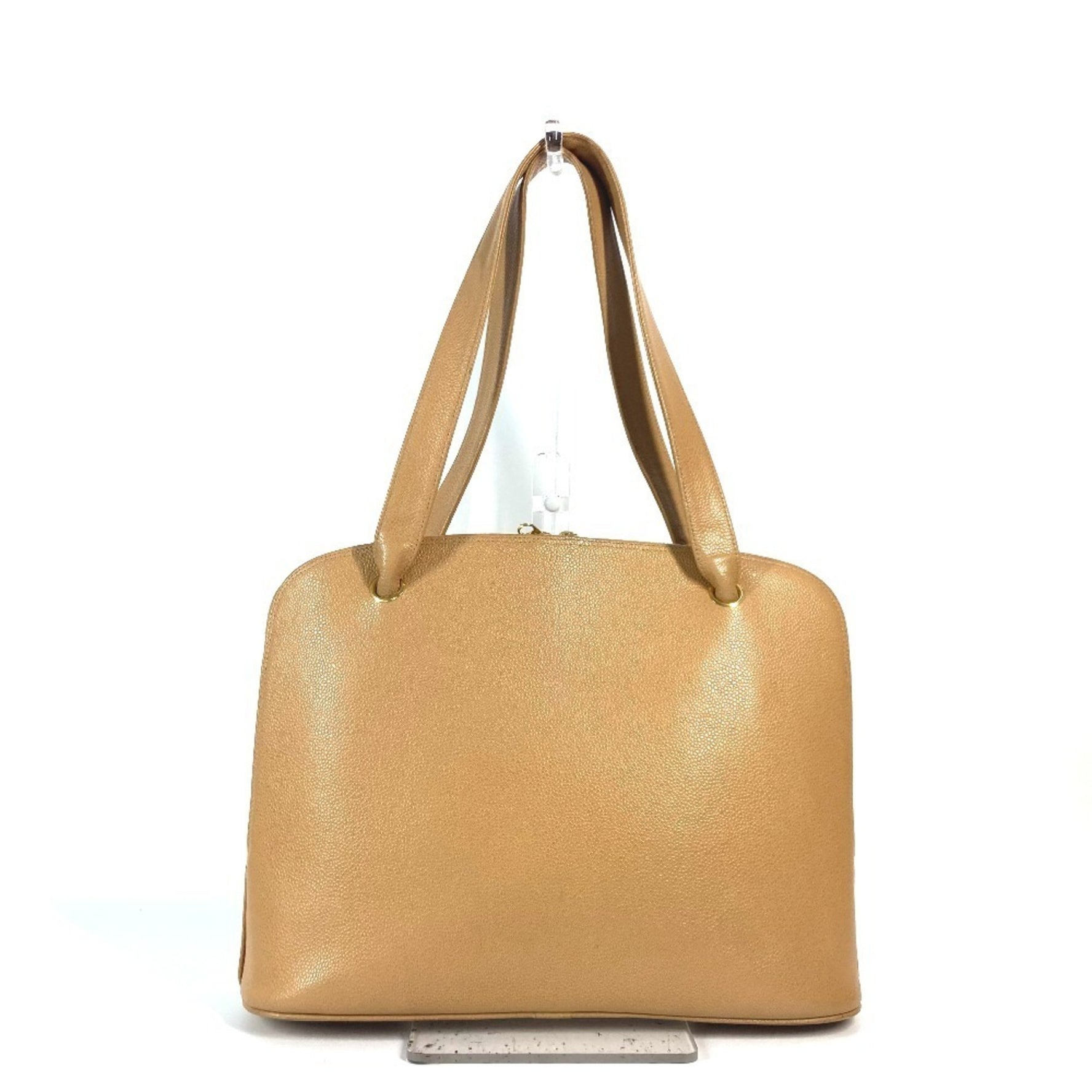 CHANEL Vintage CC Coco Mark Bag Shoulder Tote Caviar Skin
