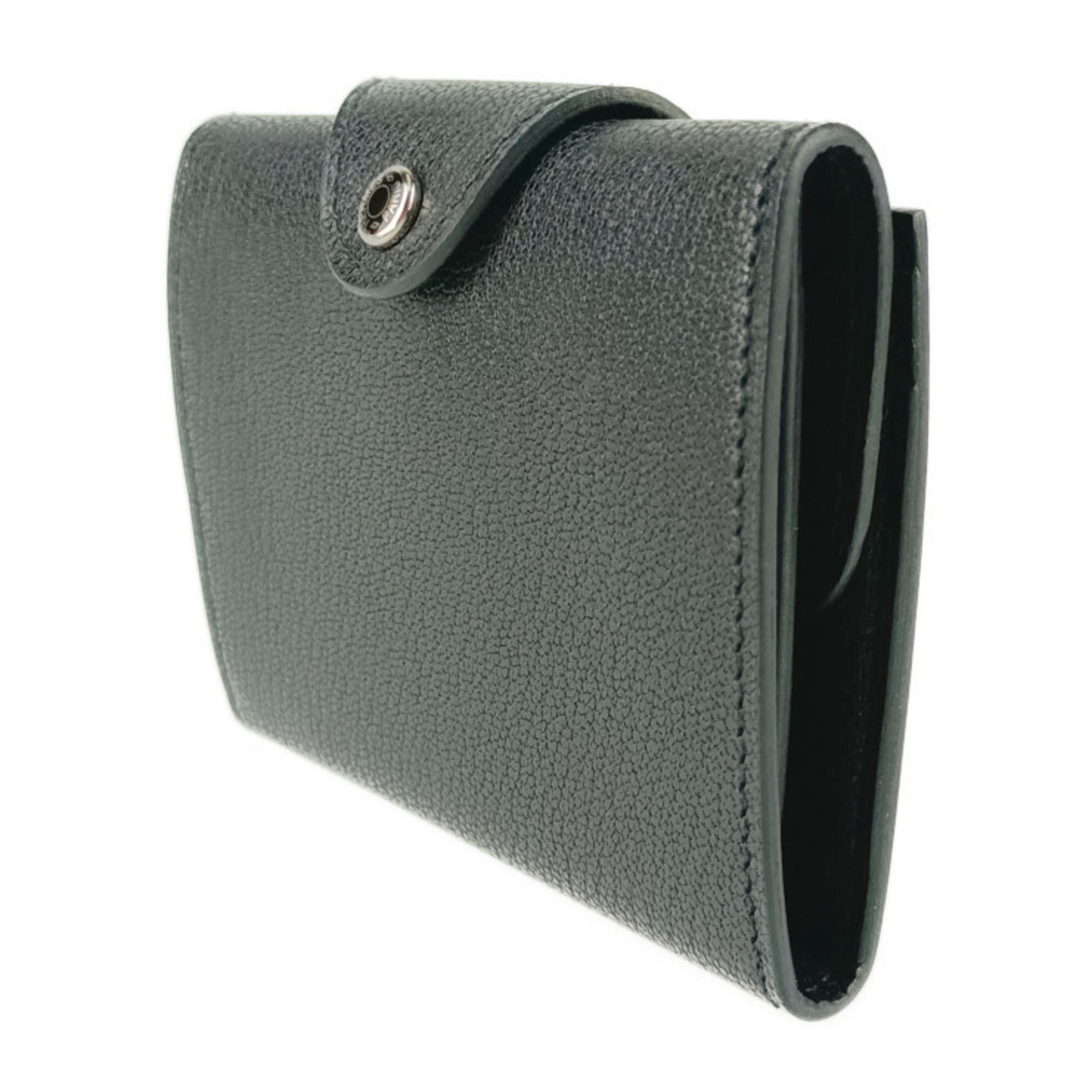 HERMES Wallet/Coin Case Iliad Compact CHEVRE CHAMKILA B Engraved Coin Purse