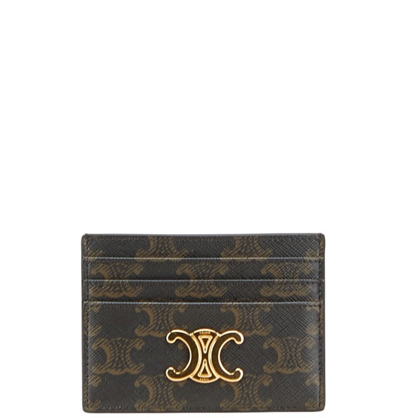 Celine Triomphe Card Case in PVC and Leather