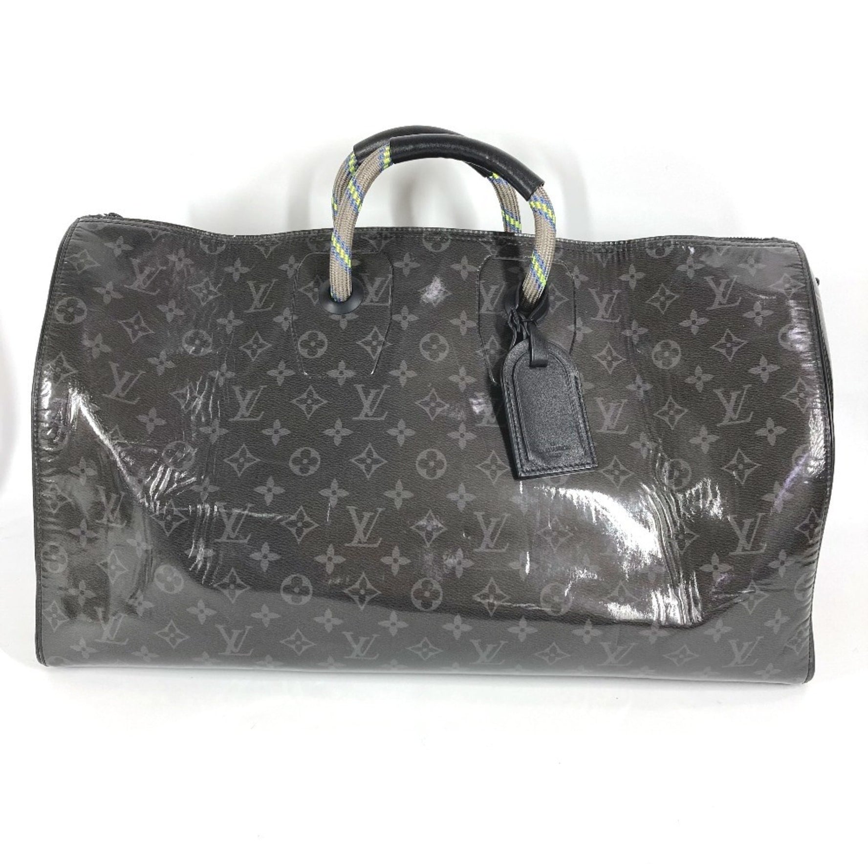 Louis Vuitton Monogram Eclipse Glaze Isetan Limited Keepall Bandouliere 50 Bag Travel Shoulder Boston Men's