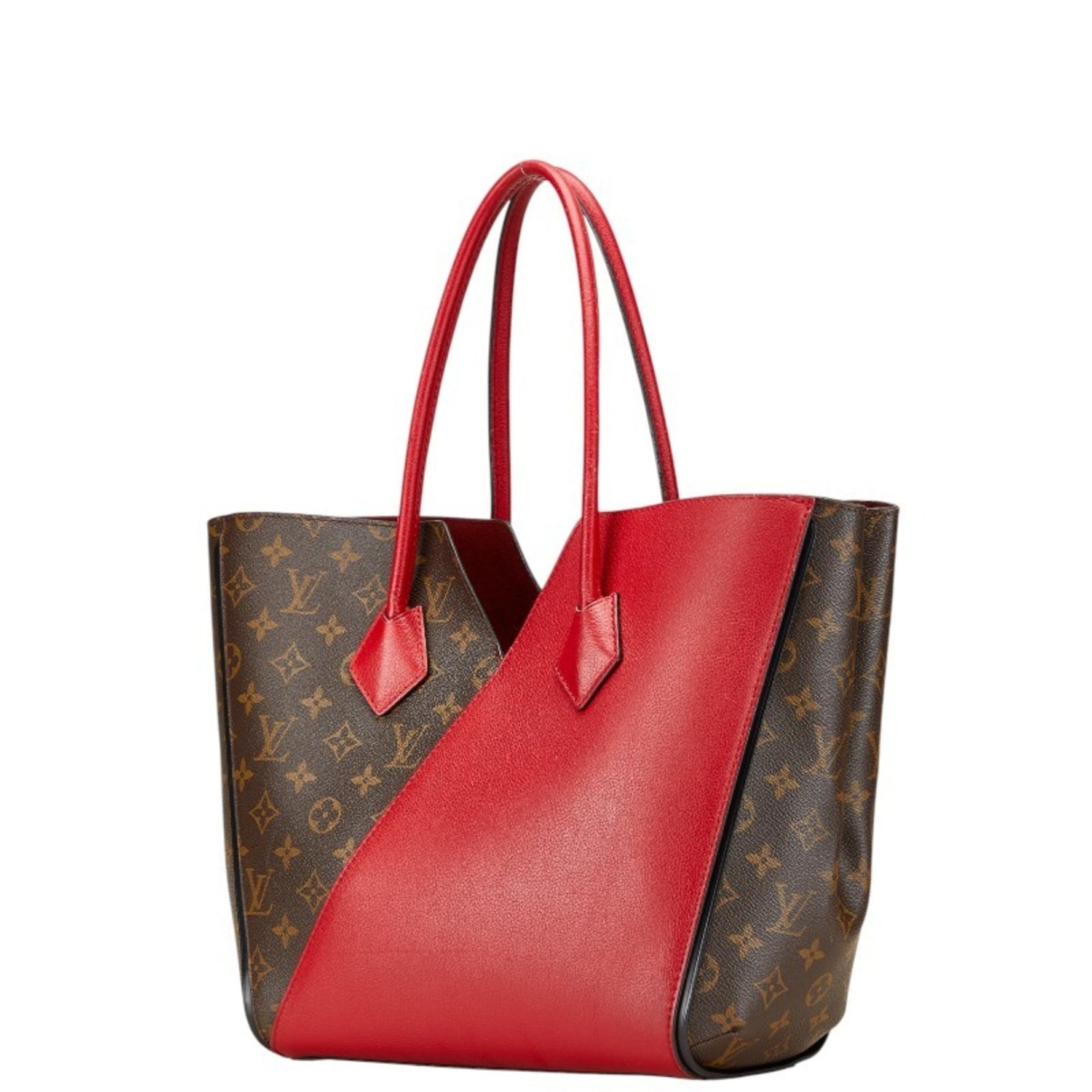 Louis Vuitton Monogram Kimono MM Tote Bag/Shoulder Bag Cerise Red/Brown Leather LOUIS VUITTON
