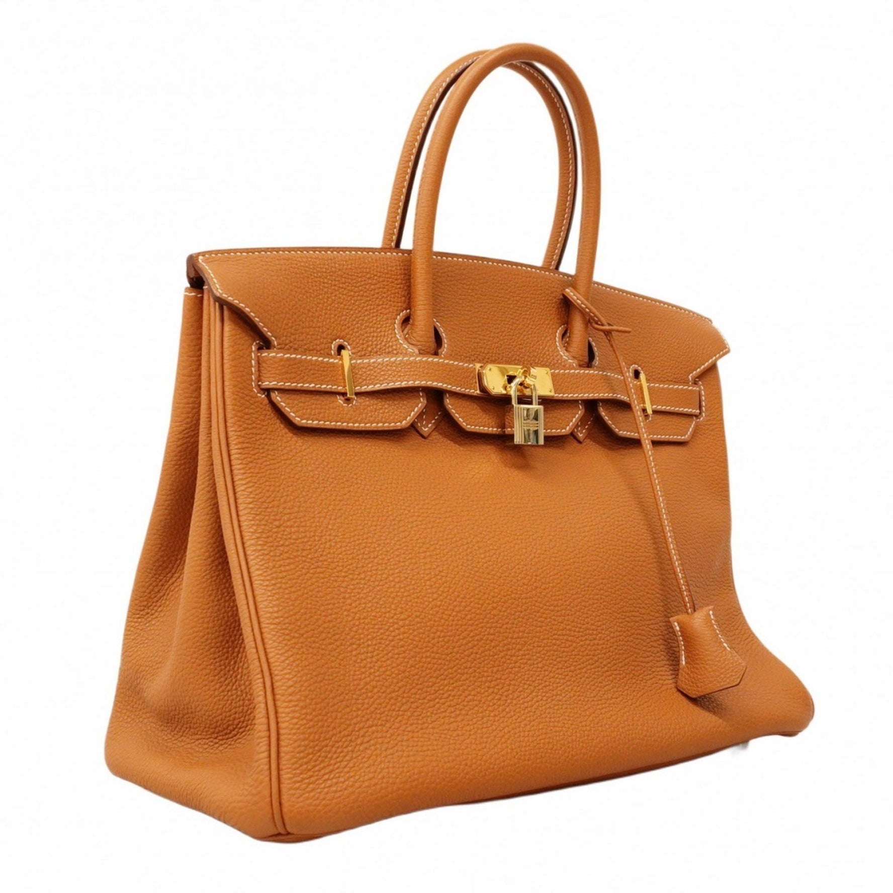 Hermes Hermès Birkin 35 Togo Gold Handbag (J Stamp) for Women
