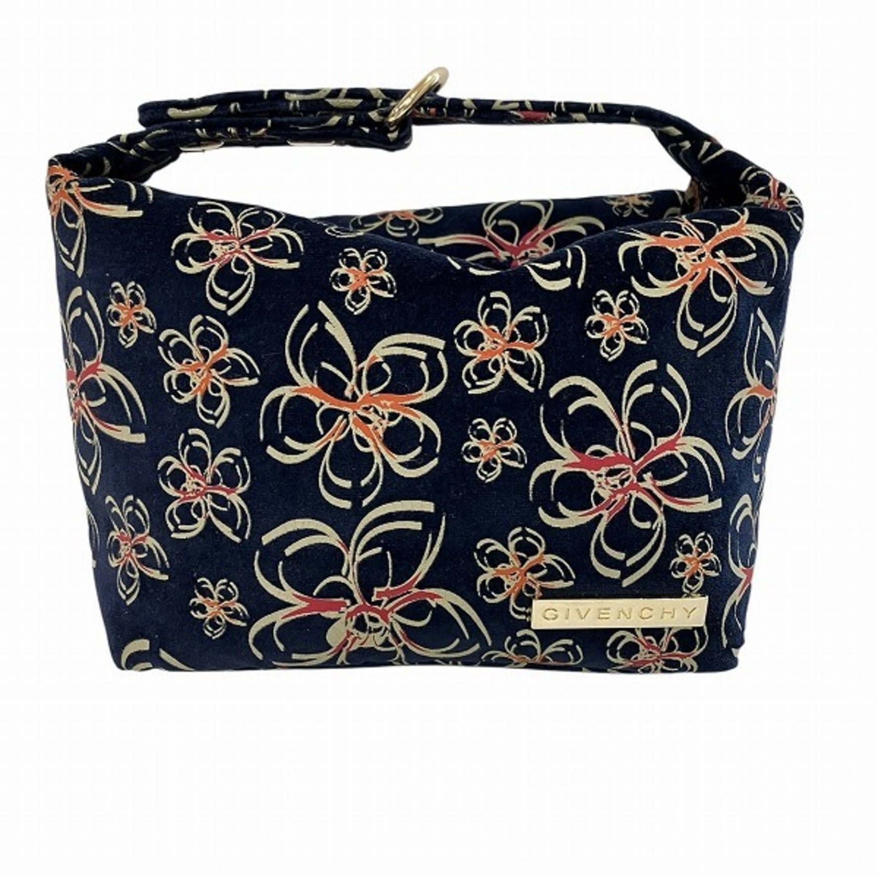 Givenchy Navy Suede Pouch Women's Bag