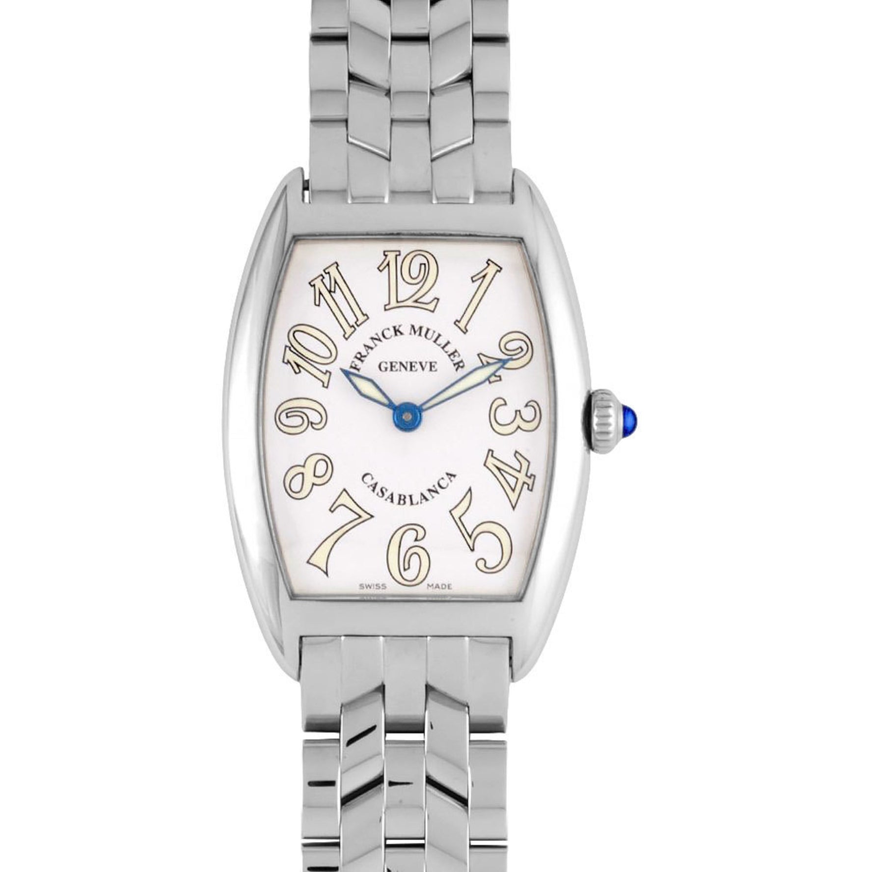 FRANCK MULLER 1752 Tono Curvex Casablanca Wristwatch Quartz White Dial