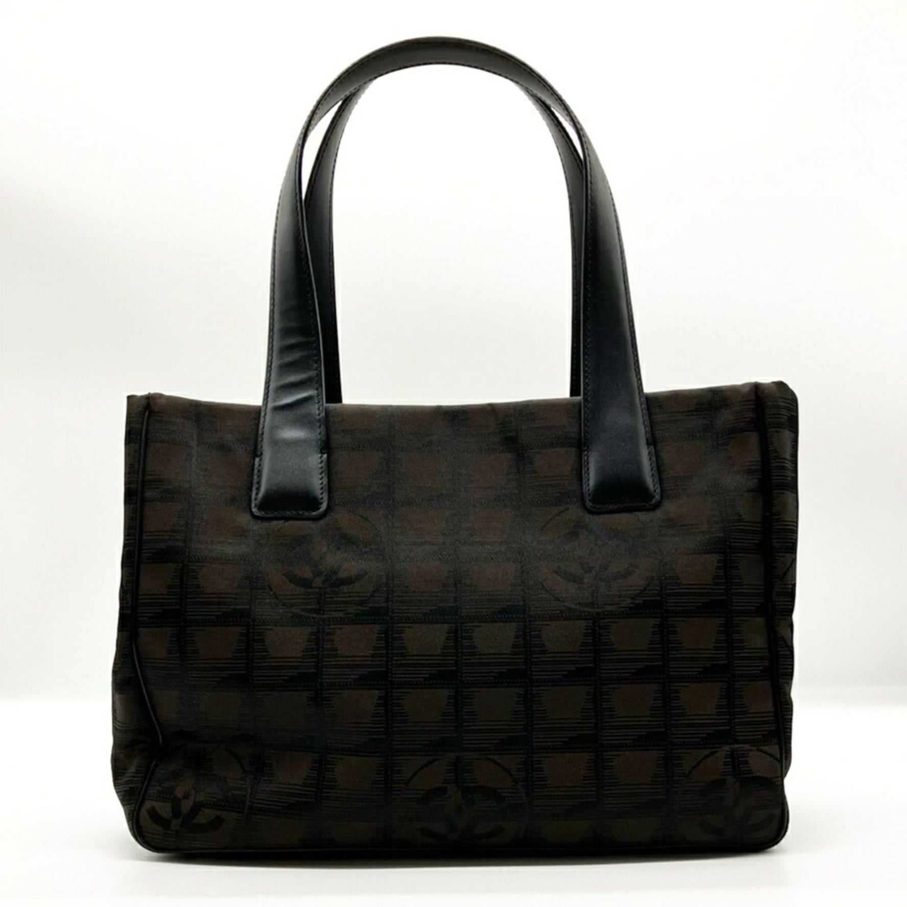 Chanel New Travel Line Tote PM Shoulder Bag No. 9 Nylon Canvas