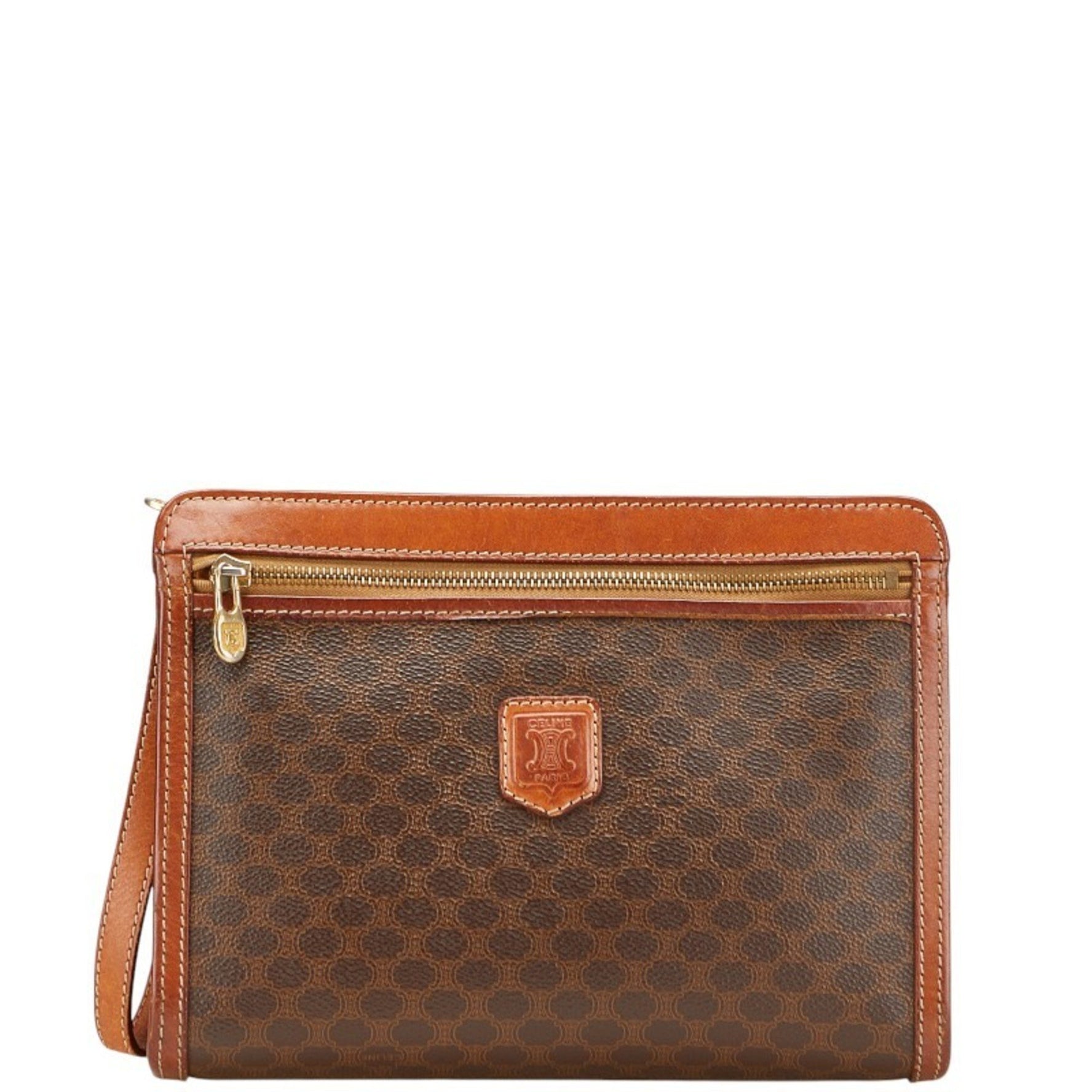 Celine Macadam clutch bag/second bag in leather .
