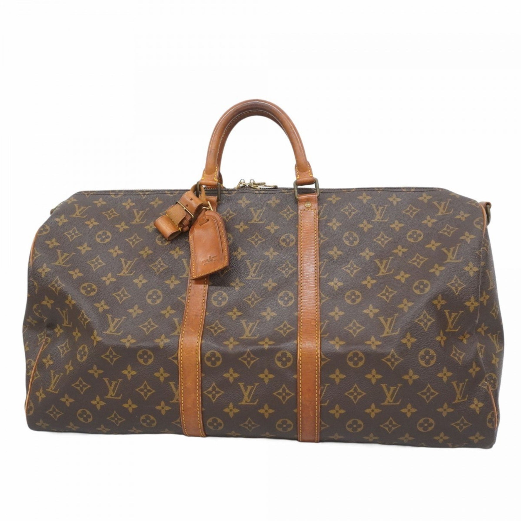 Louis Vuitton Monogram Keepall Bandouliere 55 Boston Bag Men's and