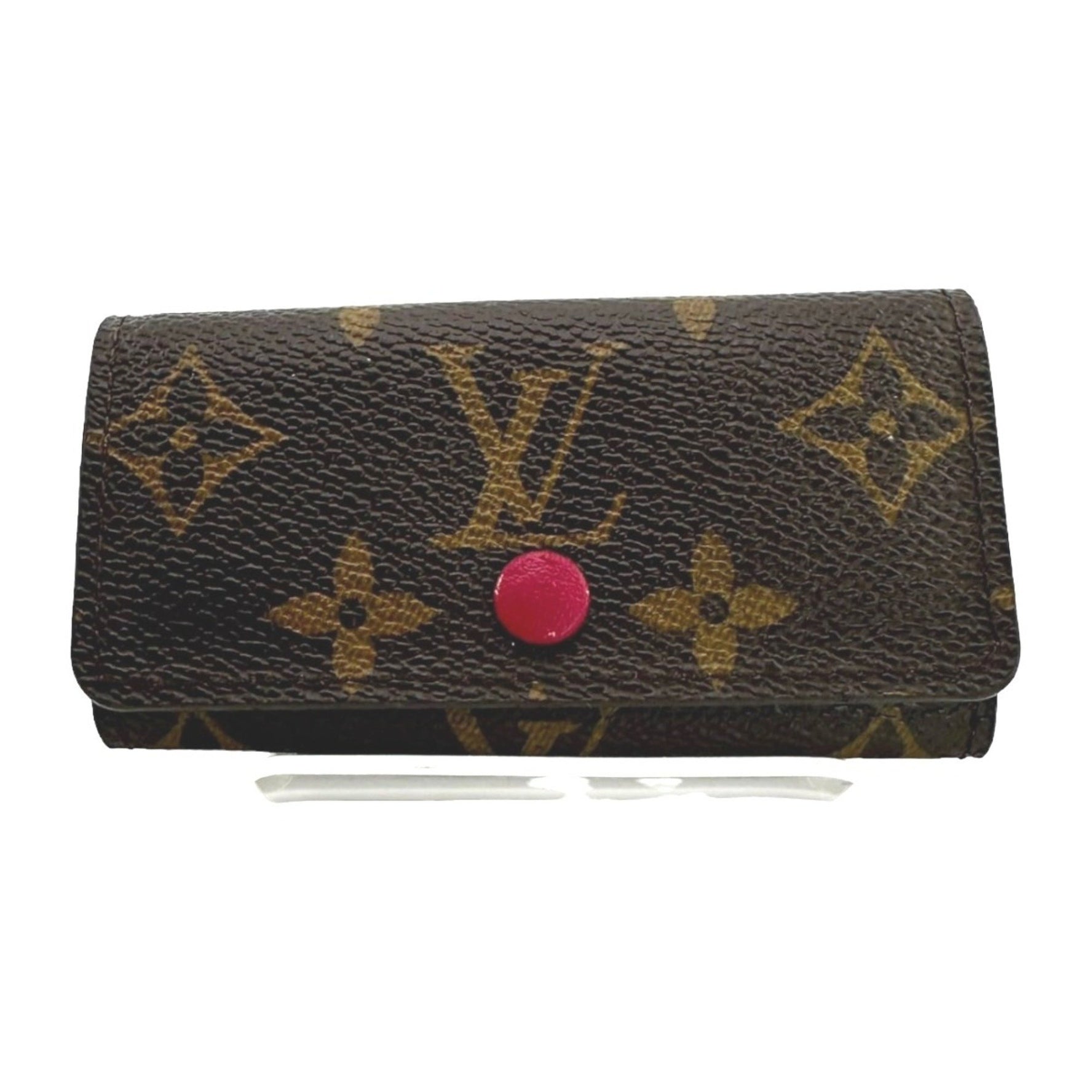 Louis Vuitton Multicle 4 Monogram Key Case for Keys Canvas Brown