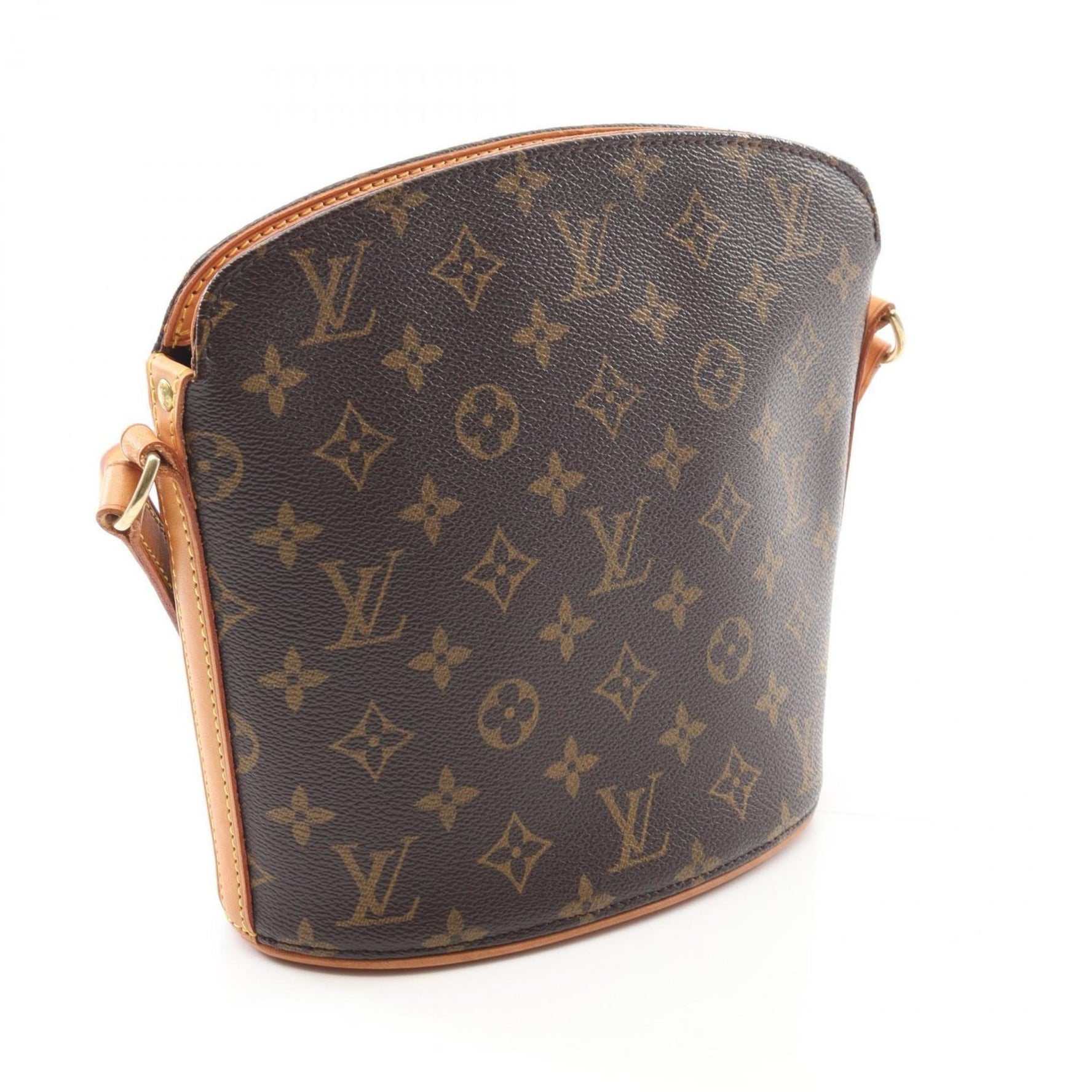 Louis Vuitton Drouot Shoulder Bag, Coated Canvas and Leather, Monogram